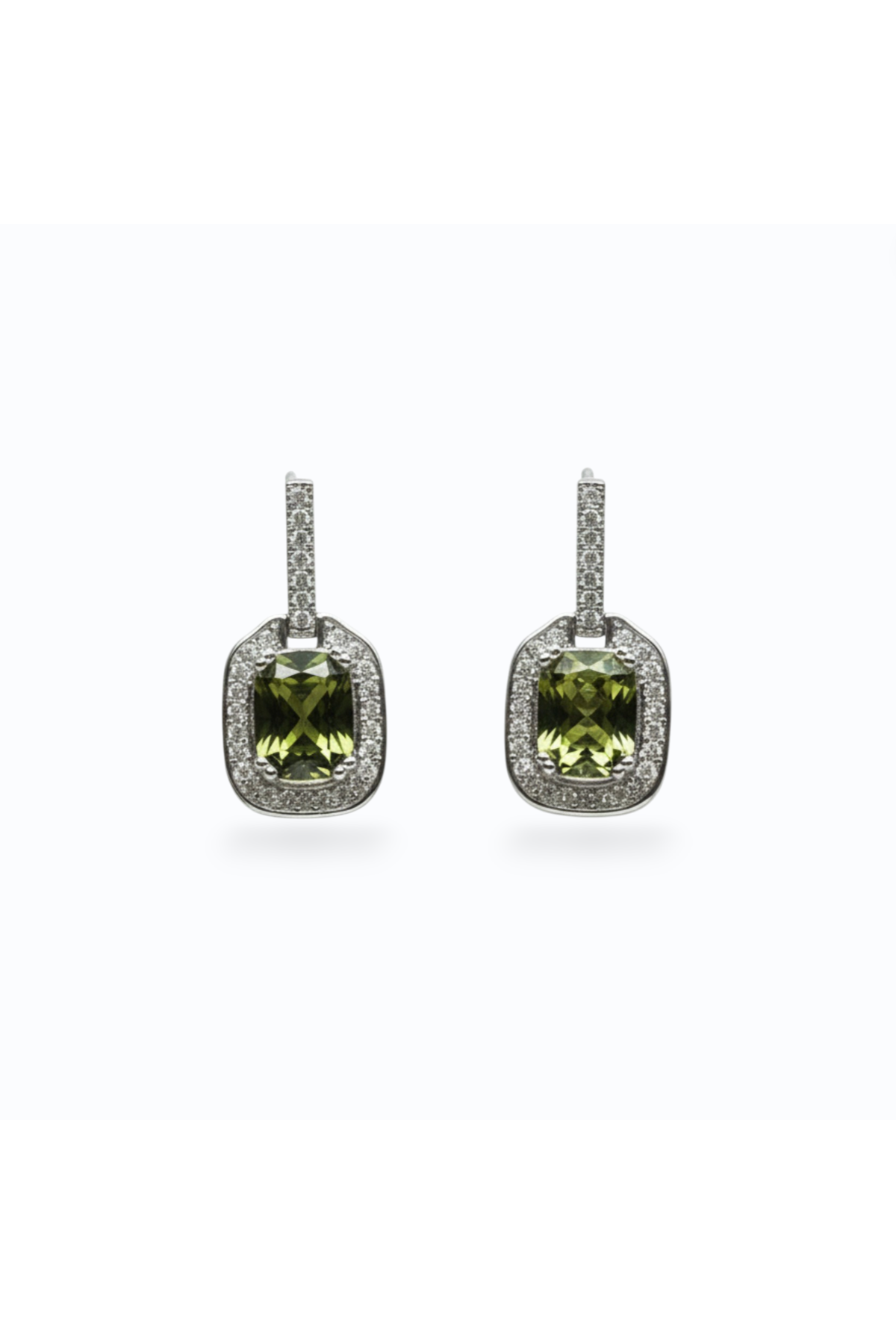 ASTRID | CUBIC ZIRCONIA EARRING - olive