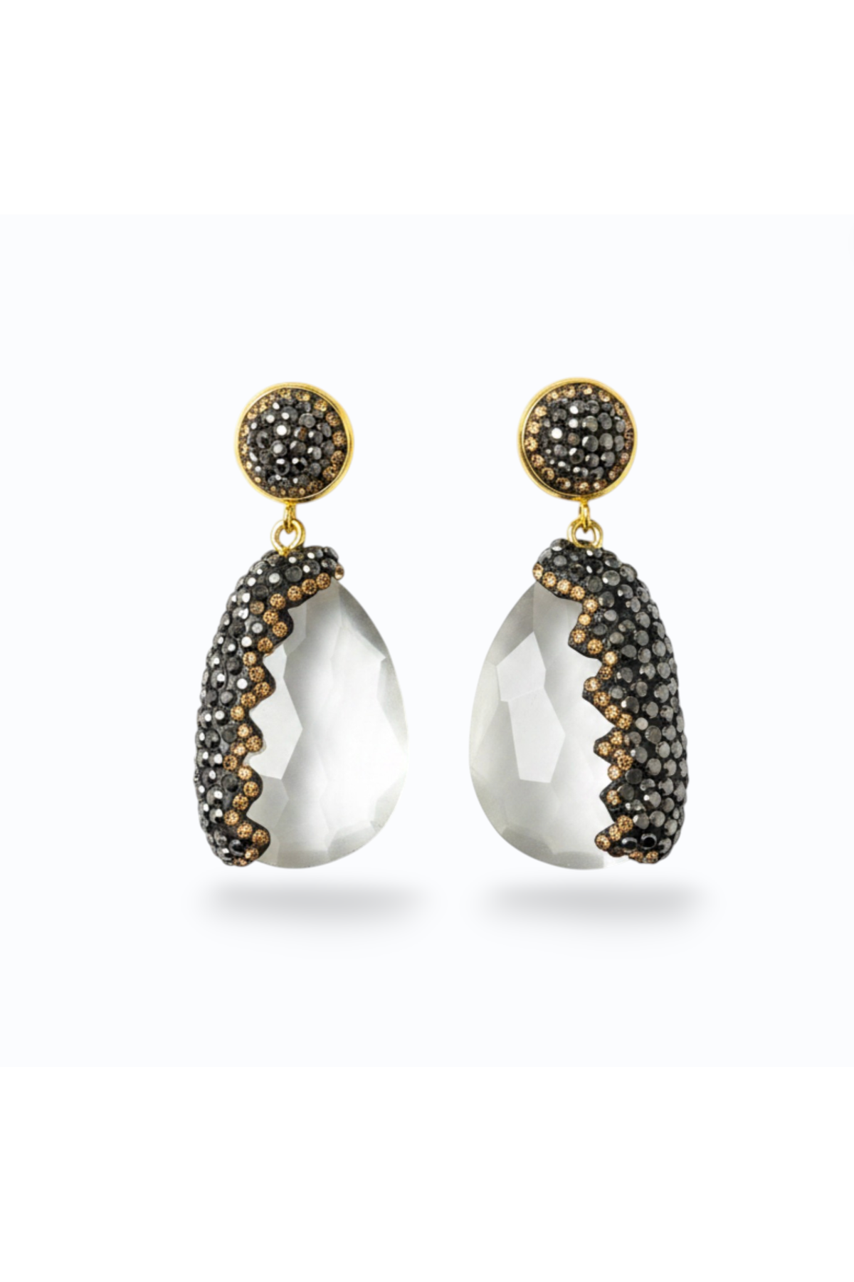 ASHTEN | DROP EARRING - Clear Multi
