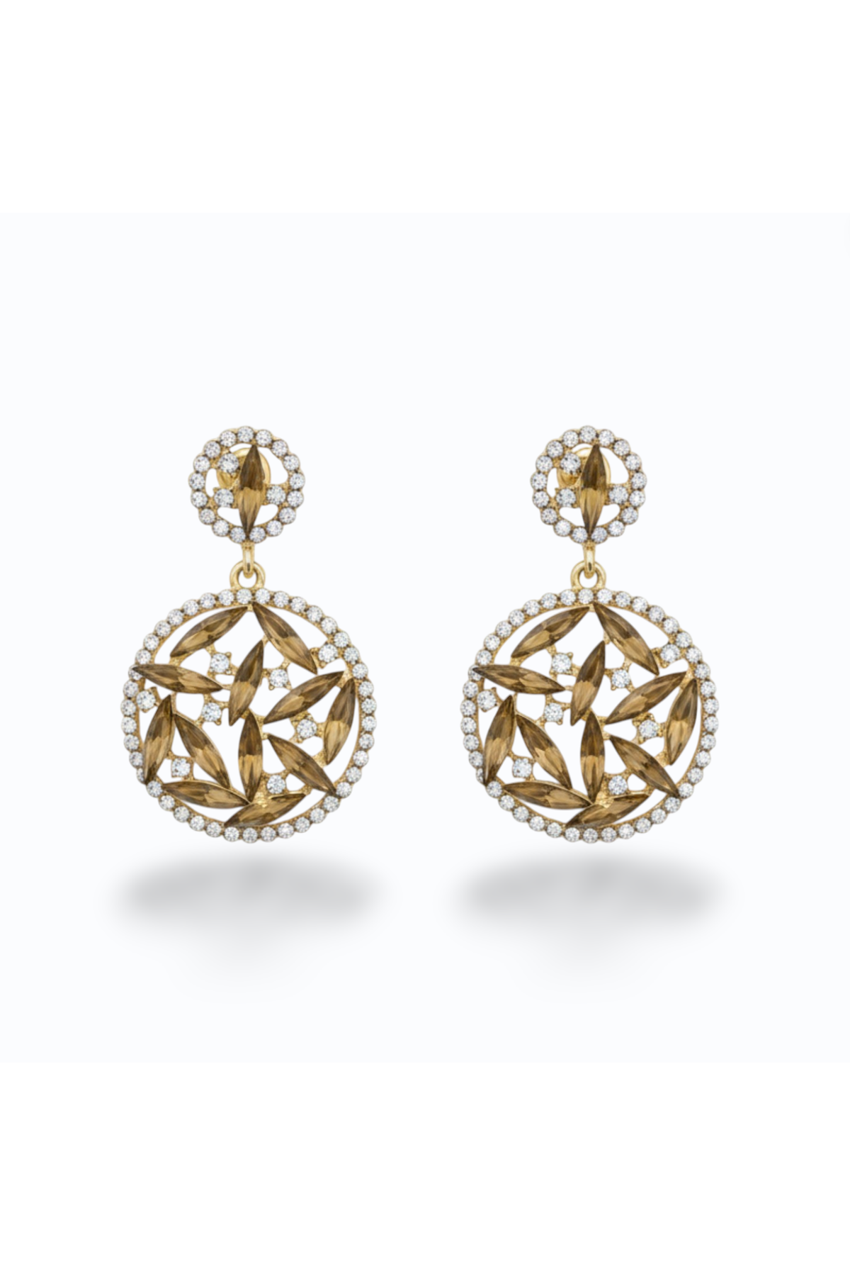 HOPE | CIRCULAR GOLD ACCENT EARRING