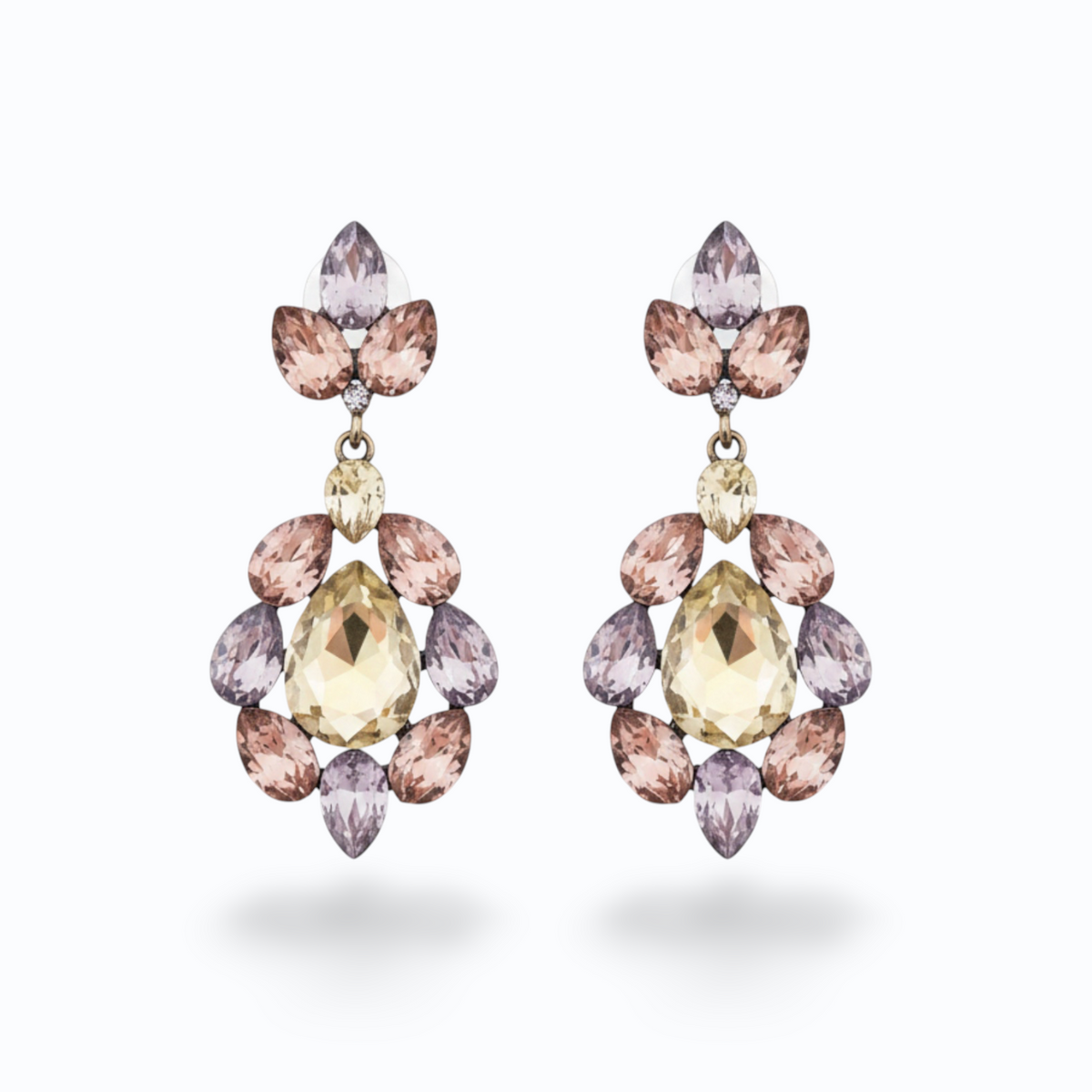 HILDA | Multi Flower Crystal Drop