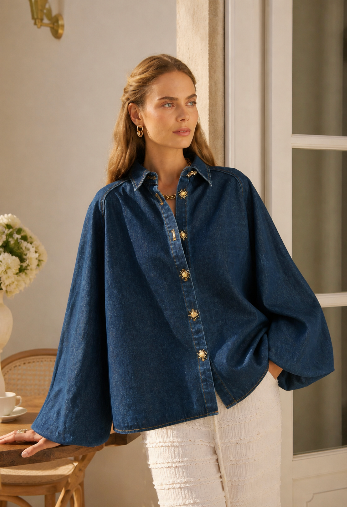 HEAVEN | Lucile Blouse - Denim