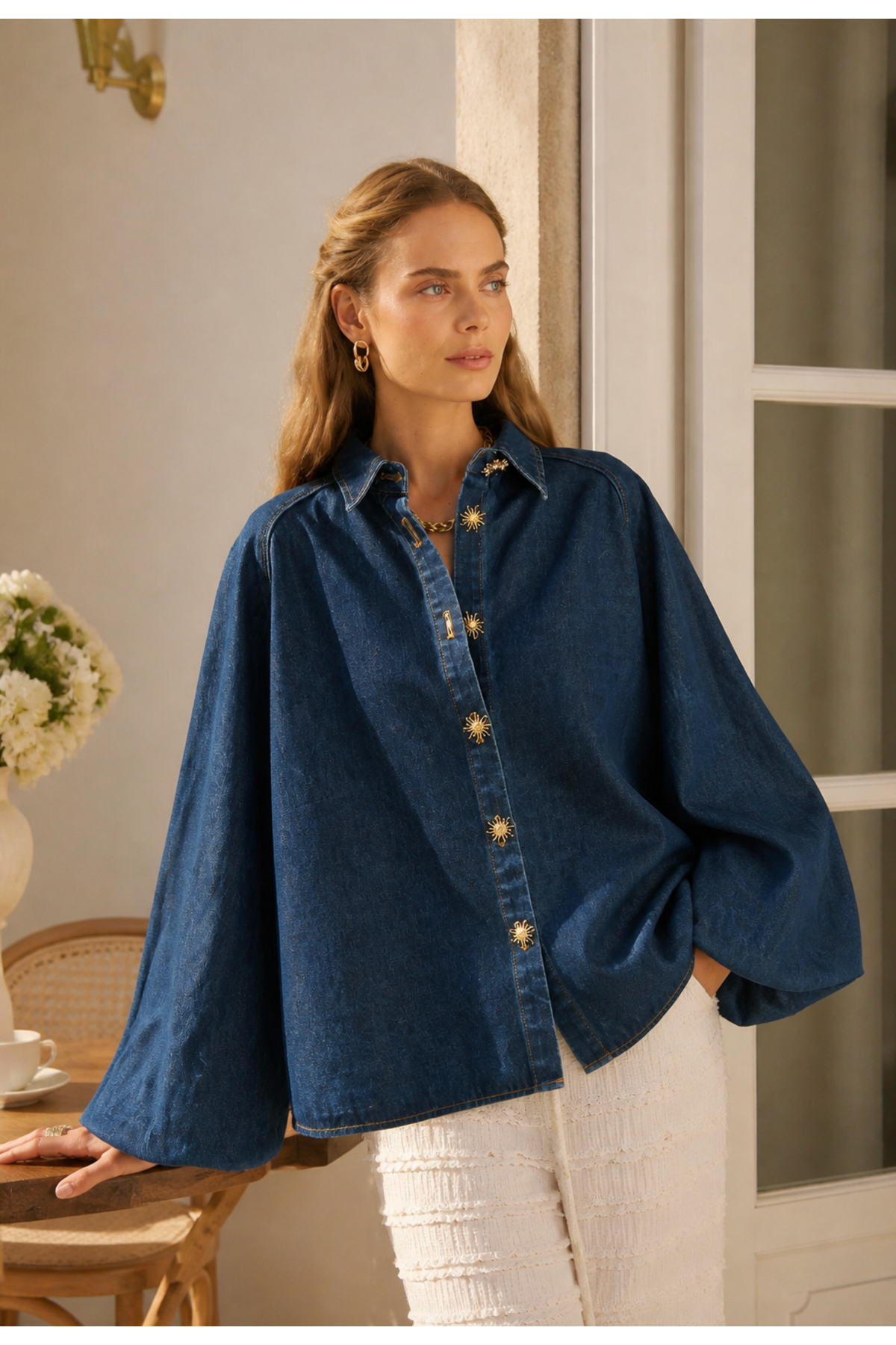 HEAVEN | Lucile Blouse - Denim