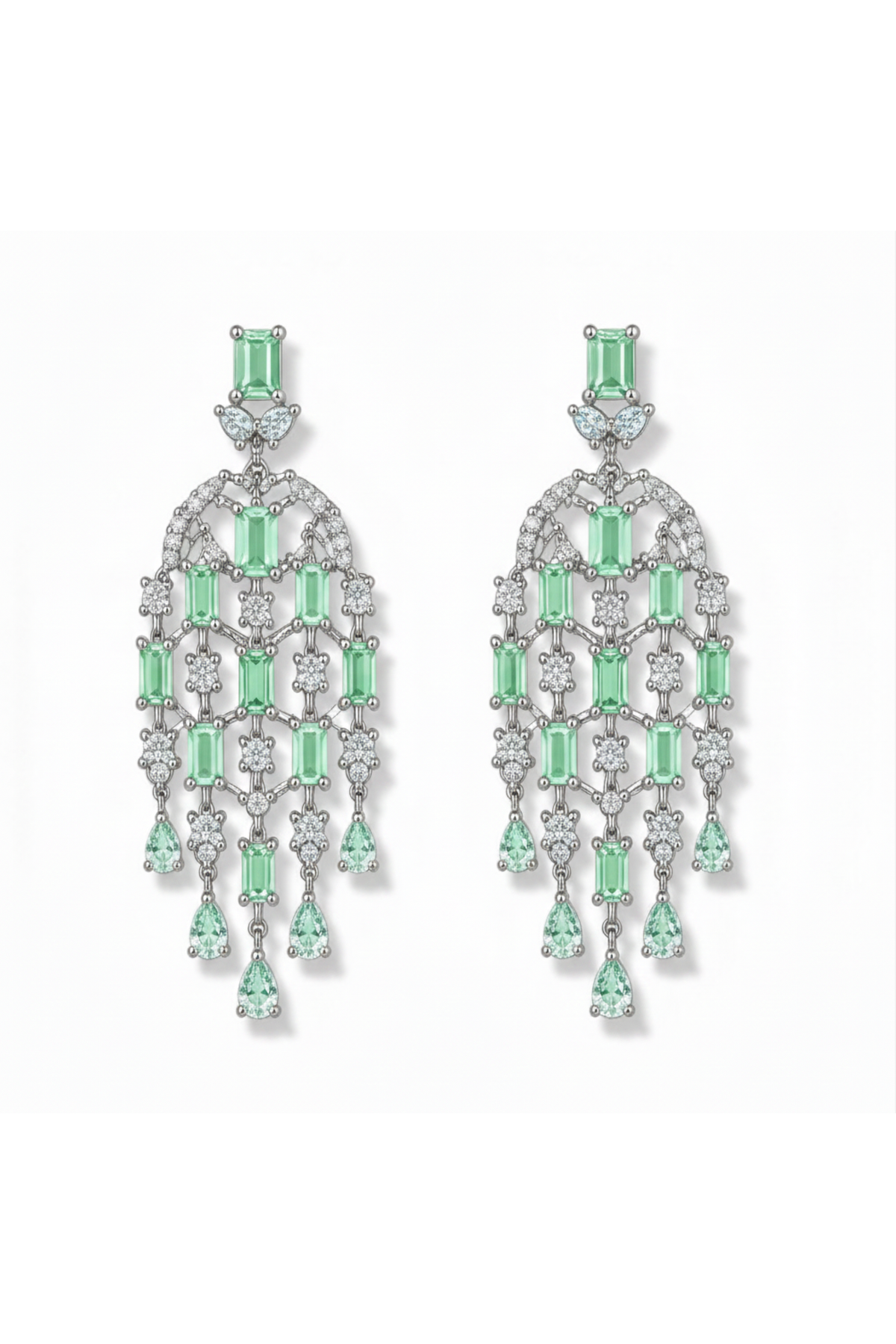 LAILA | CHANDELIER EARRING - Mint