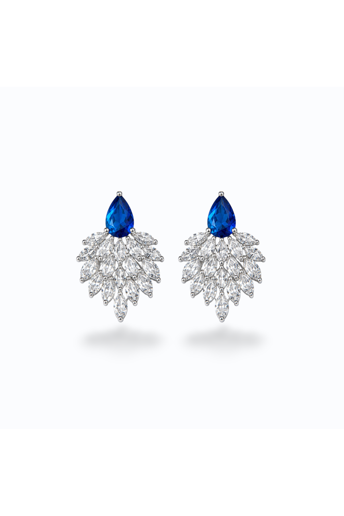 DAPHNE | CUBIC ZIRCONIA DROP STUD EARRING - Midnight