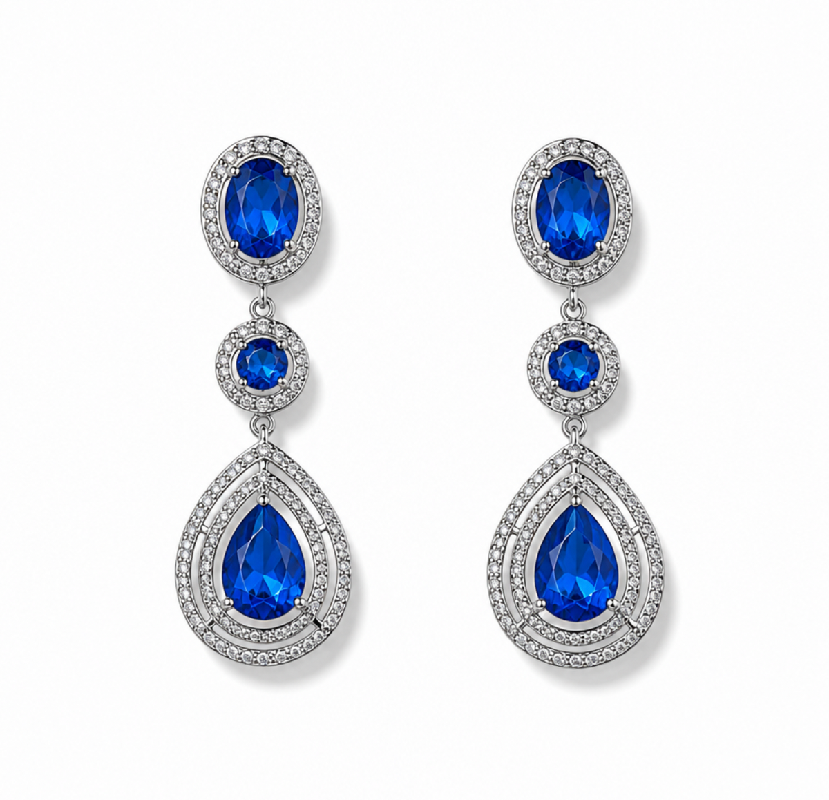 MADISON | DROP EARRING - Sapphire
