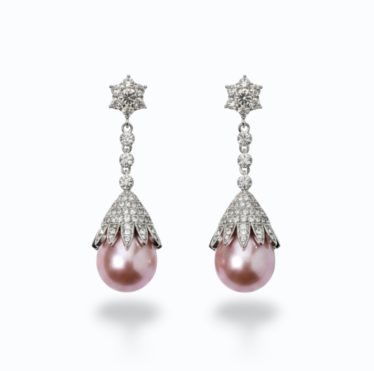 PEARLITA | FRESH WATER PEARL DROP EARRINGS - Pink
