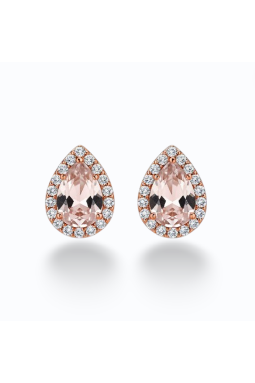 ALLEGRA | OVAL STUD - Rose Gold