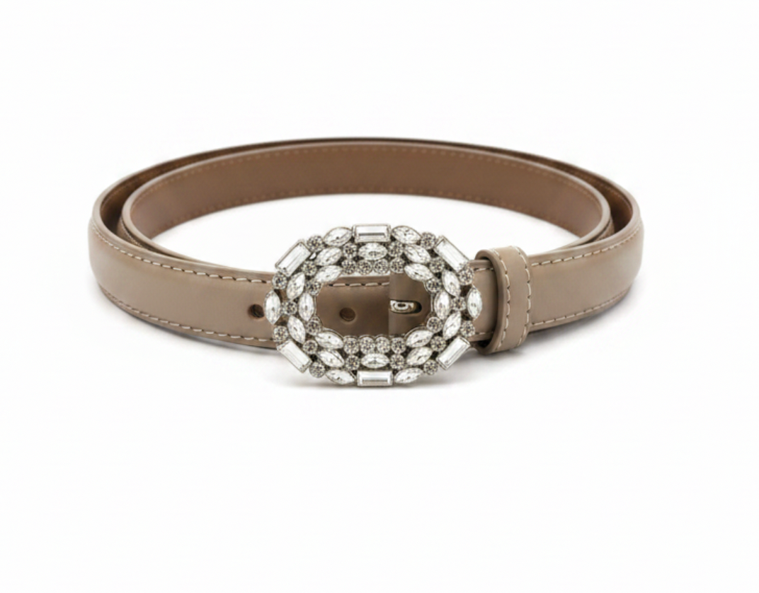 Cierra | Nude Crystal Belt