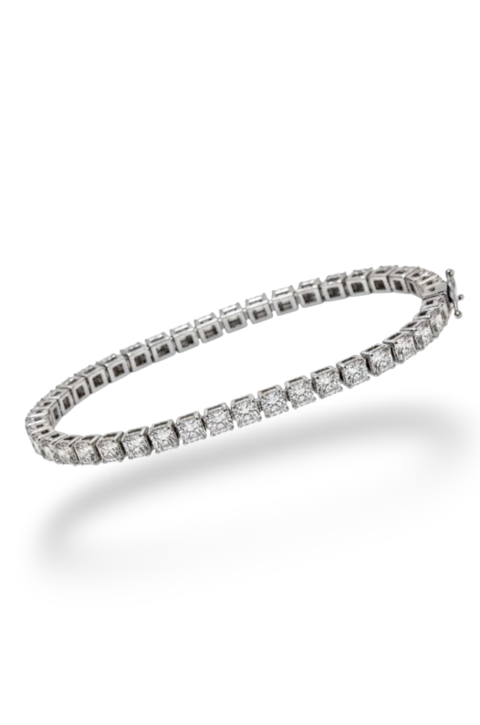 Silver Crystal Tennis Bracelet