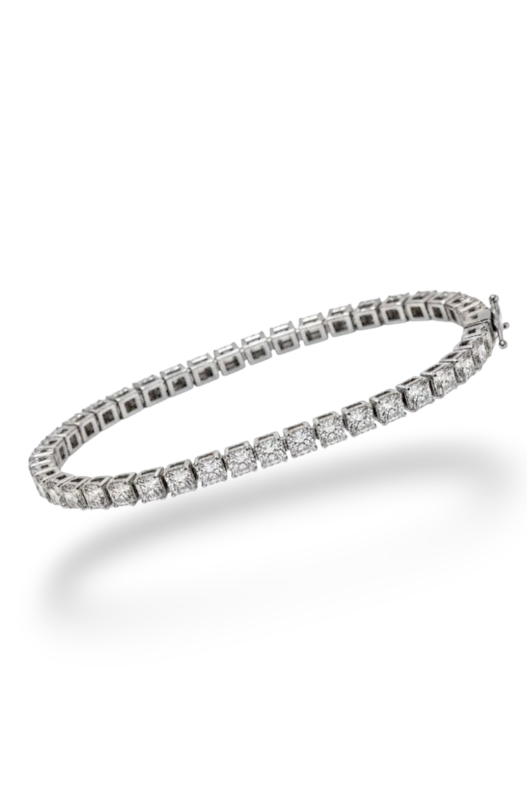 Silver Crystal Tennis Bracelet