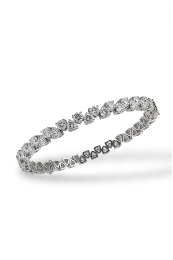 Silver Crystal Tennis Bracelet