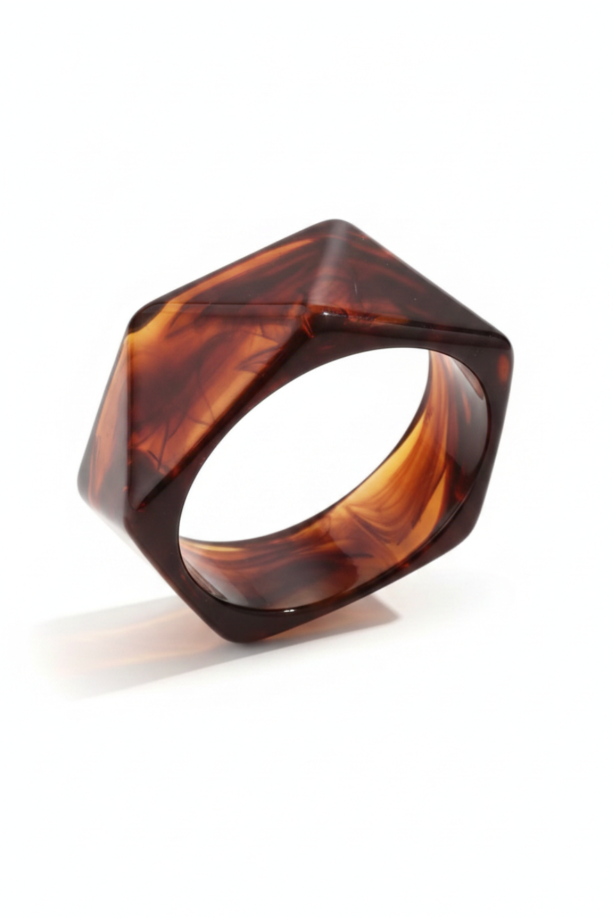 ROMY | RESIN BANGLE - Brown