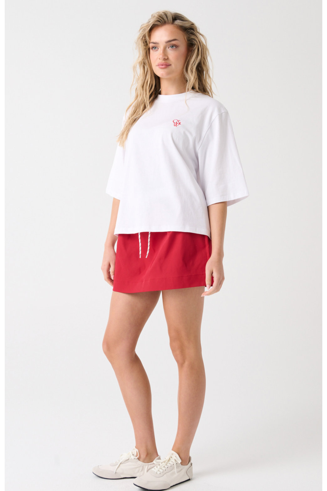 CARTEL & WILLOW | Hallie Tee - White/Red