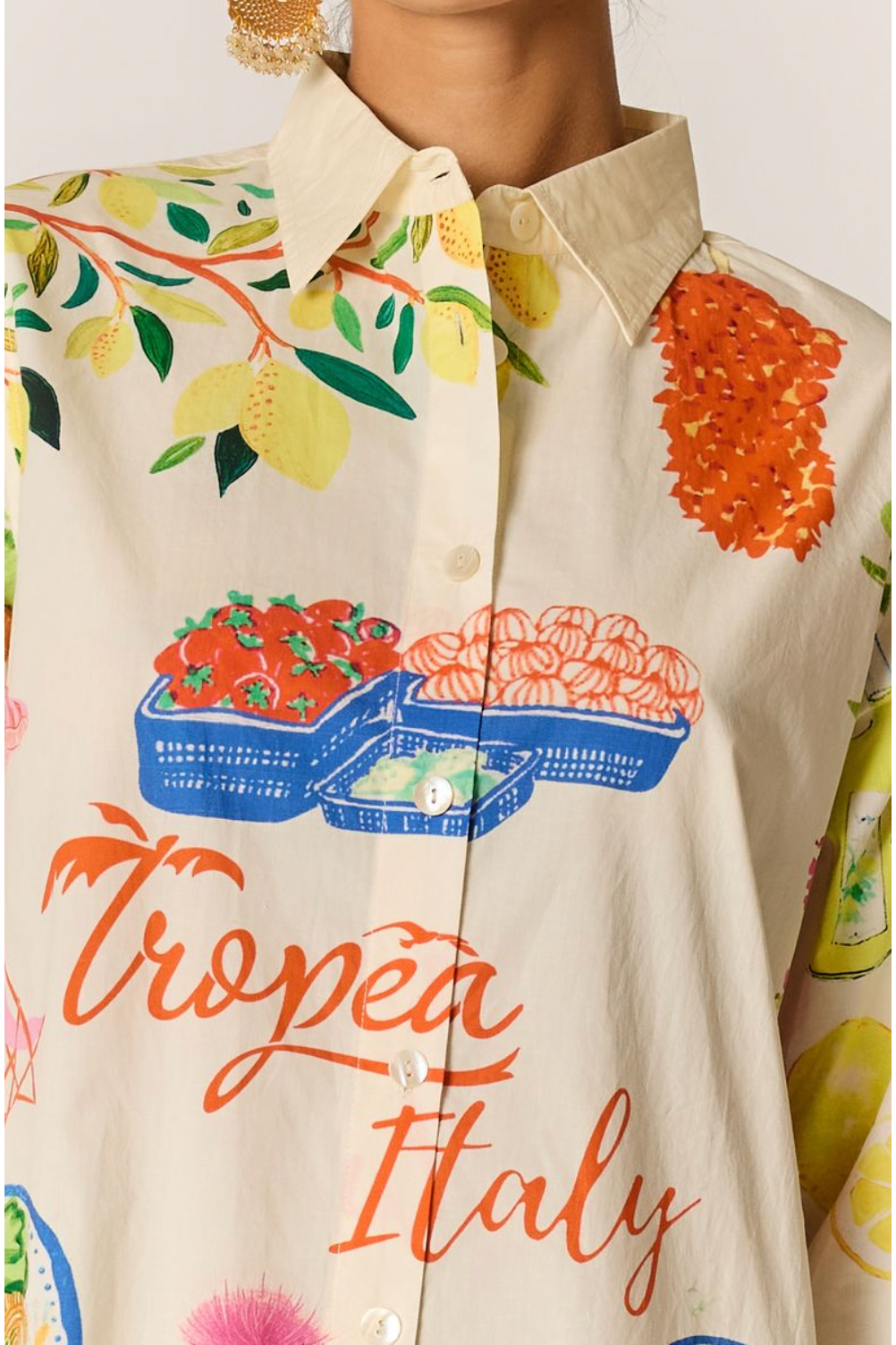 RUBY YAYA | TROPEA SHIRT DRESS