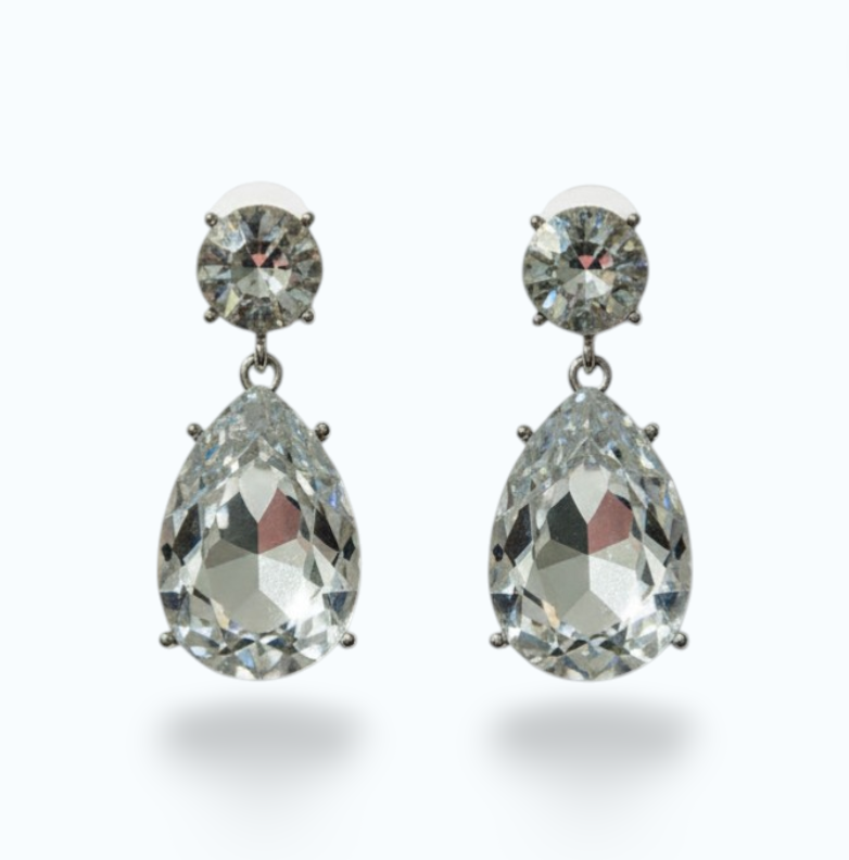 MARIBELLE | CRYSTAL EARRING -Clear