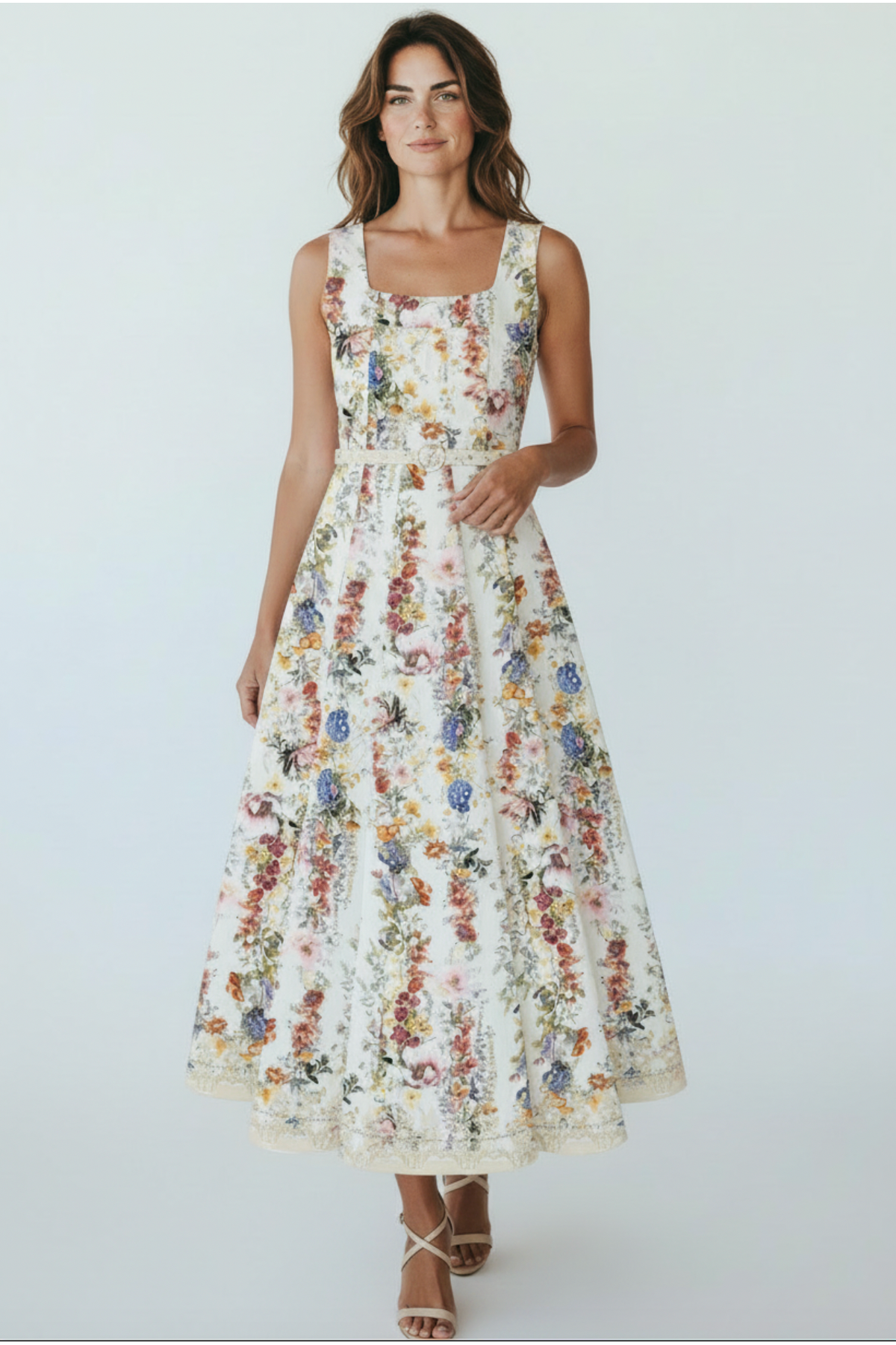 AQUA BLU | VERA MIDI DRESS