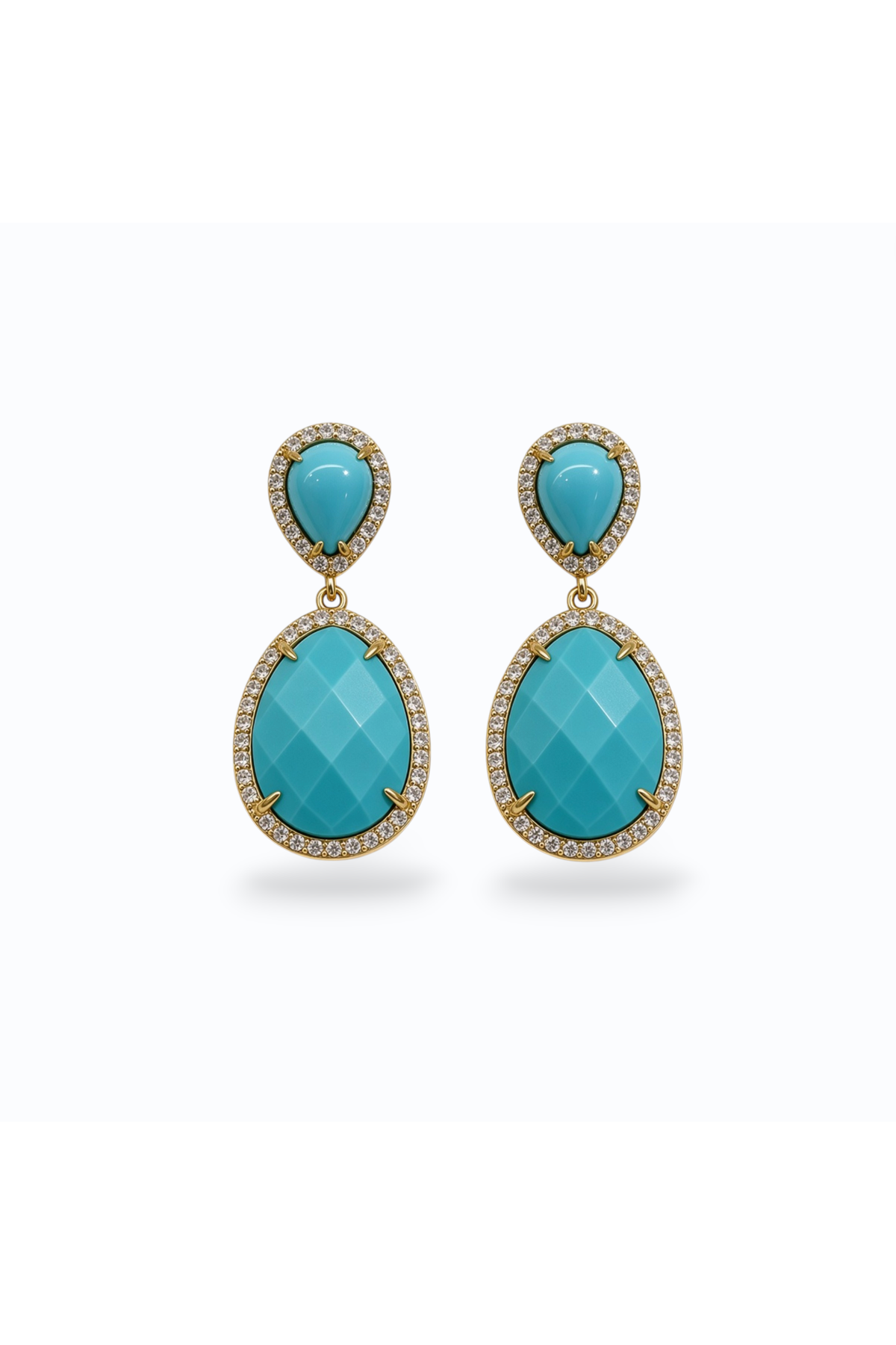 ELARA | TURQIOUSE GOLD EARRING