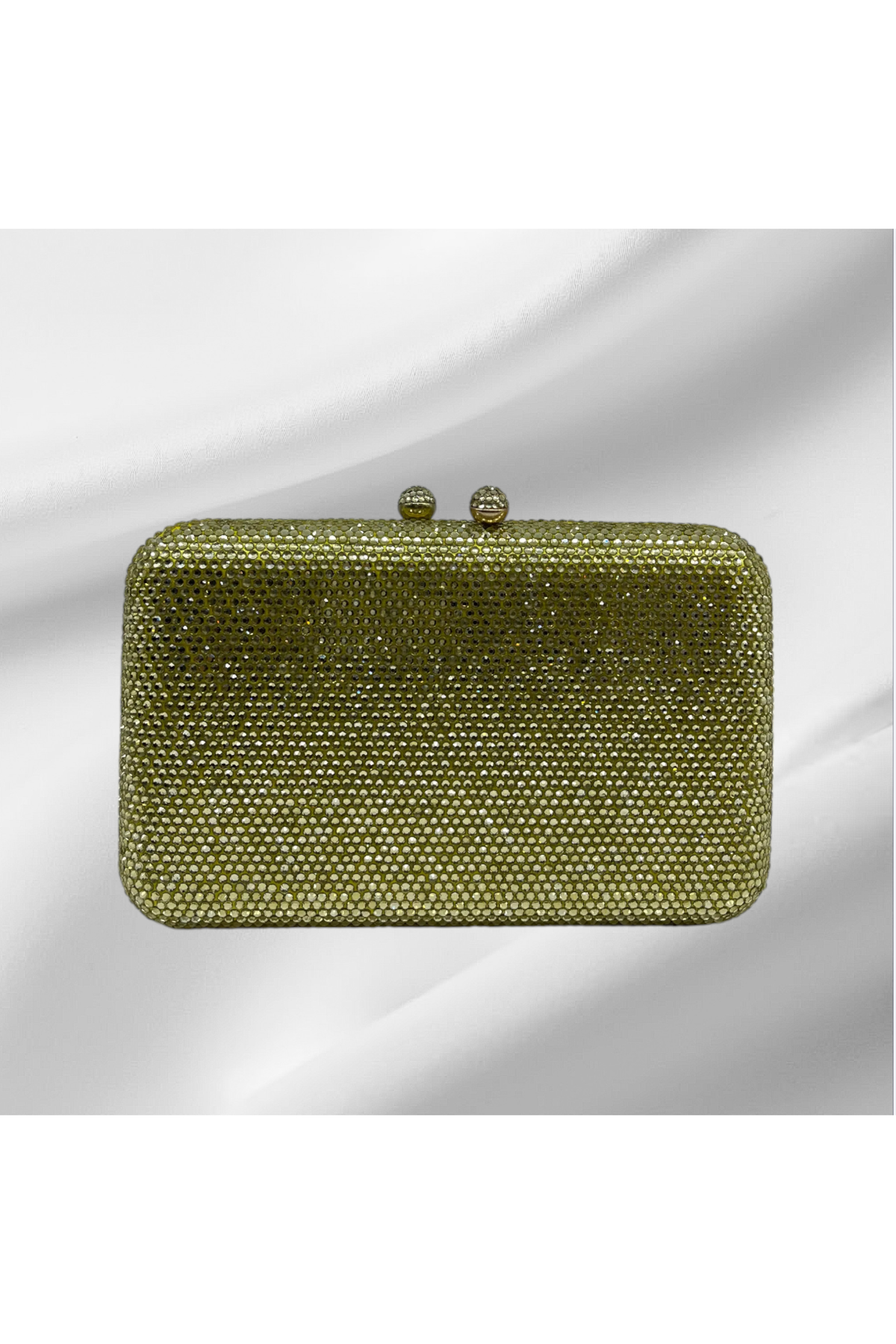 LEMON YELLOW CRYSTAL CLUTCH