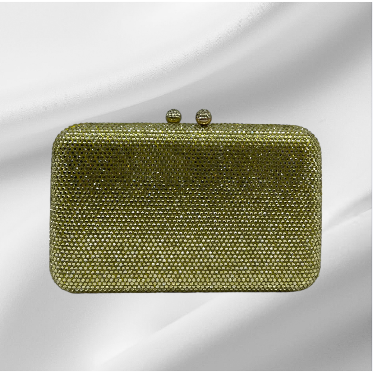 LEMON YELLOW CRYSTAL CLUTCH