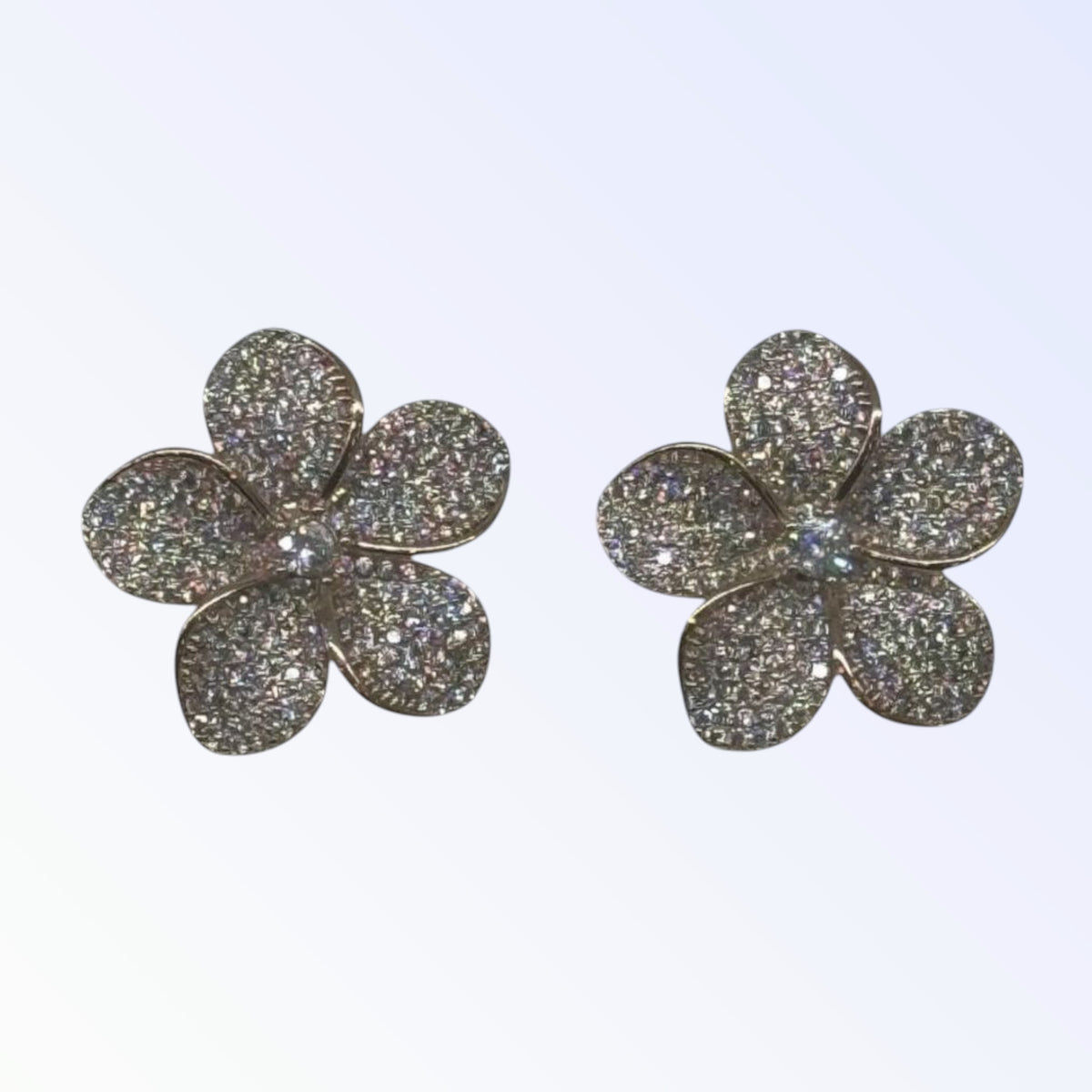 CARMELA | FLOWER CRYSTAL EARRING