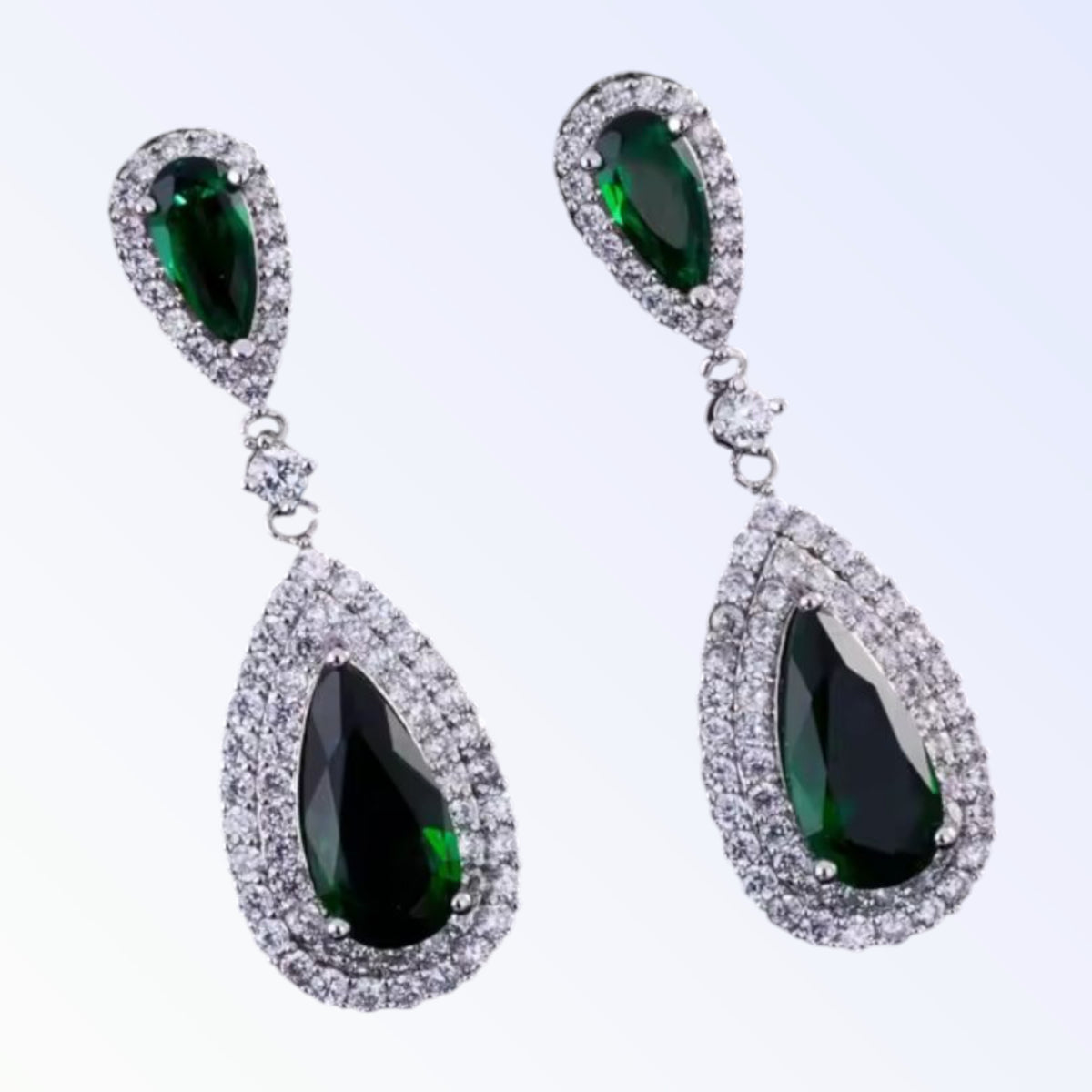 ENVY | CUBIC ZIRCONIA EARRING - Emerald