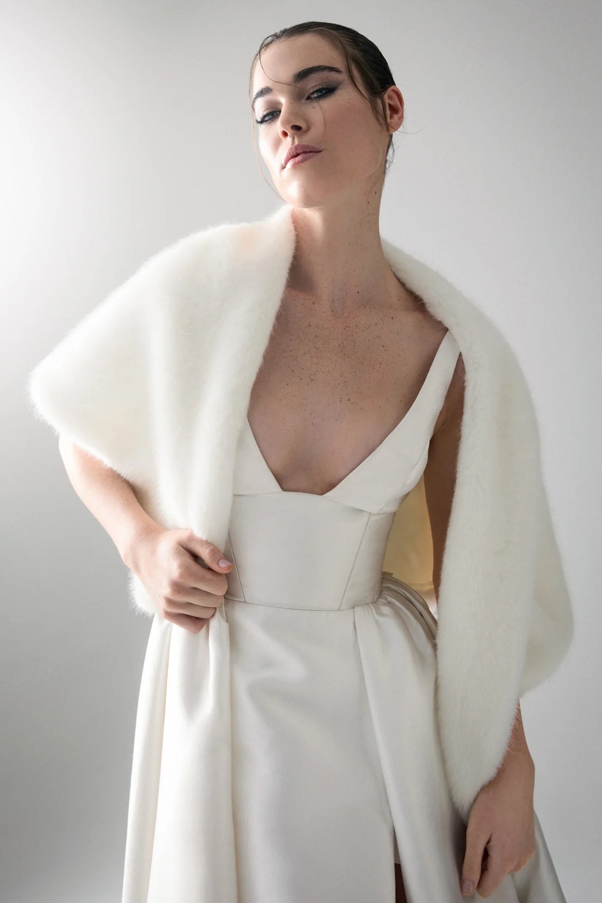 UNREAL FUR | Yasmine Wrap - Blanc