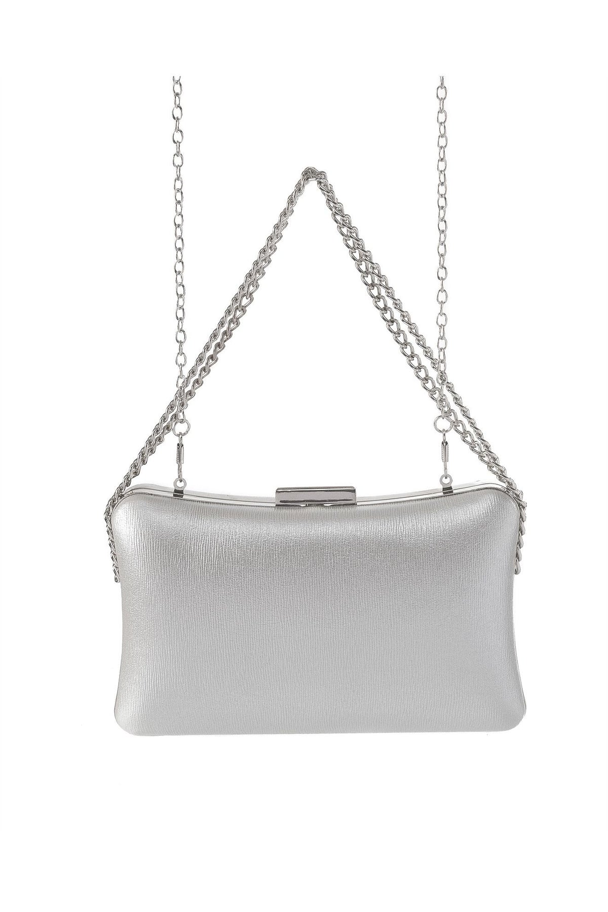 GREGORY LADNER | AVA BAG WITH SIDE CHAIN - Silver
