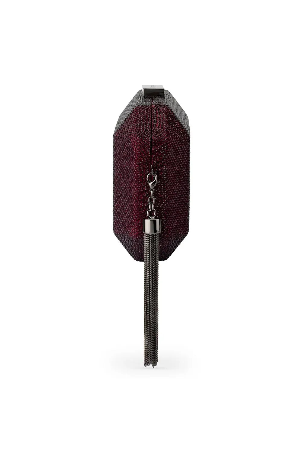 OLGA BERG | GIA Crystal Clutch - Burgandy