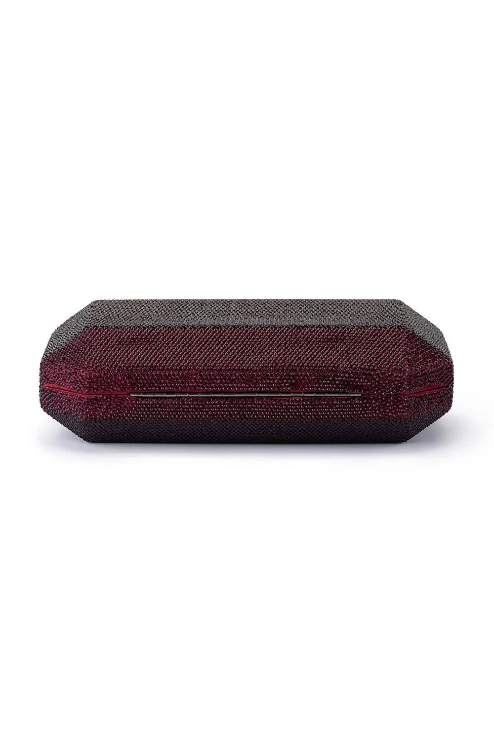 OLGA BERG | GIA Crystal Clutch - Burgandy