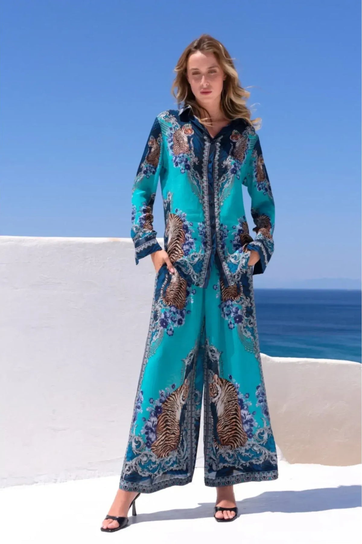 CZARINA | BLUE TIGRESS SHIRT