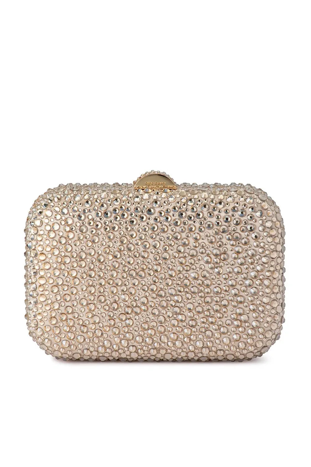 OLGA BERG | CASEY HOT FIX CLUTCH - Champagne