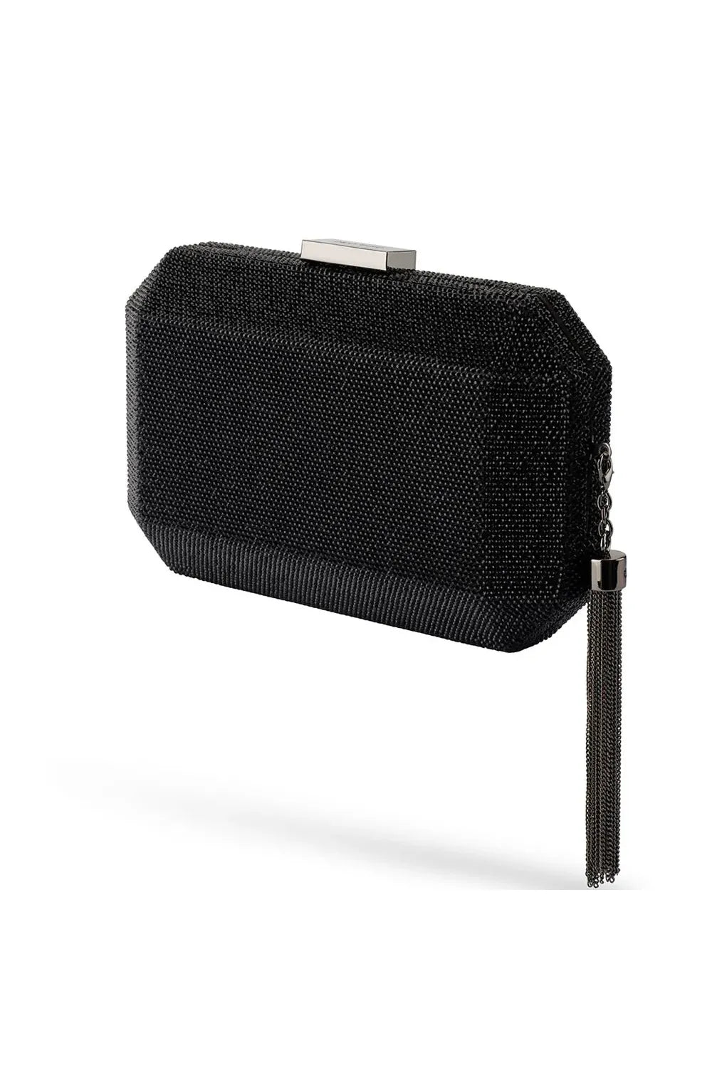OLGA BERG | GIA Crystal Clutch - Black