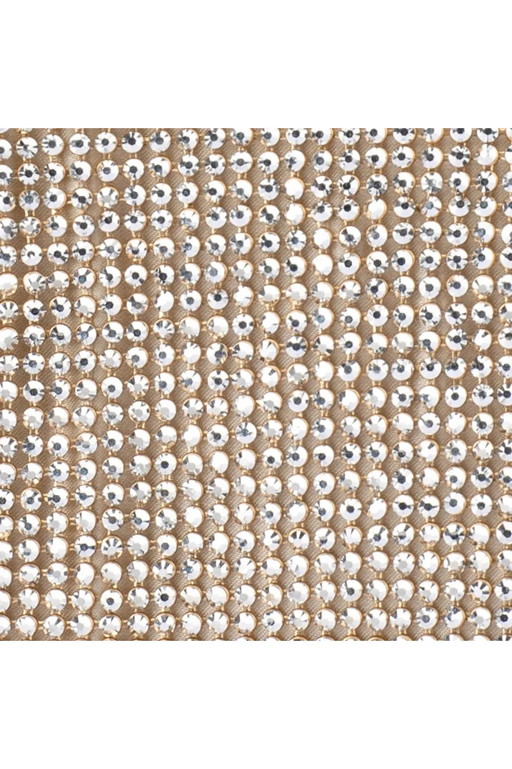 OLGA BERG | ELA CRYSTAL MESH - Champagne