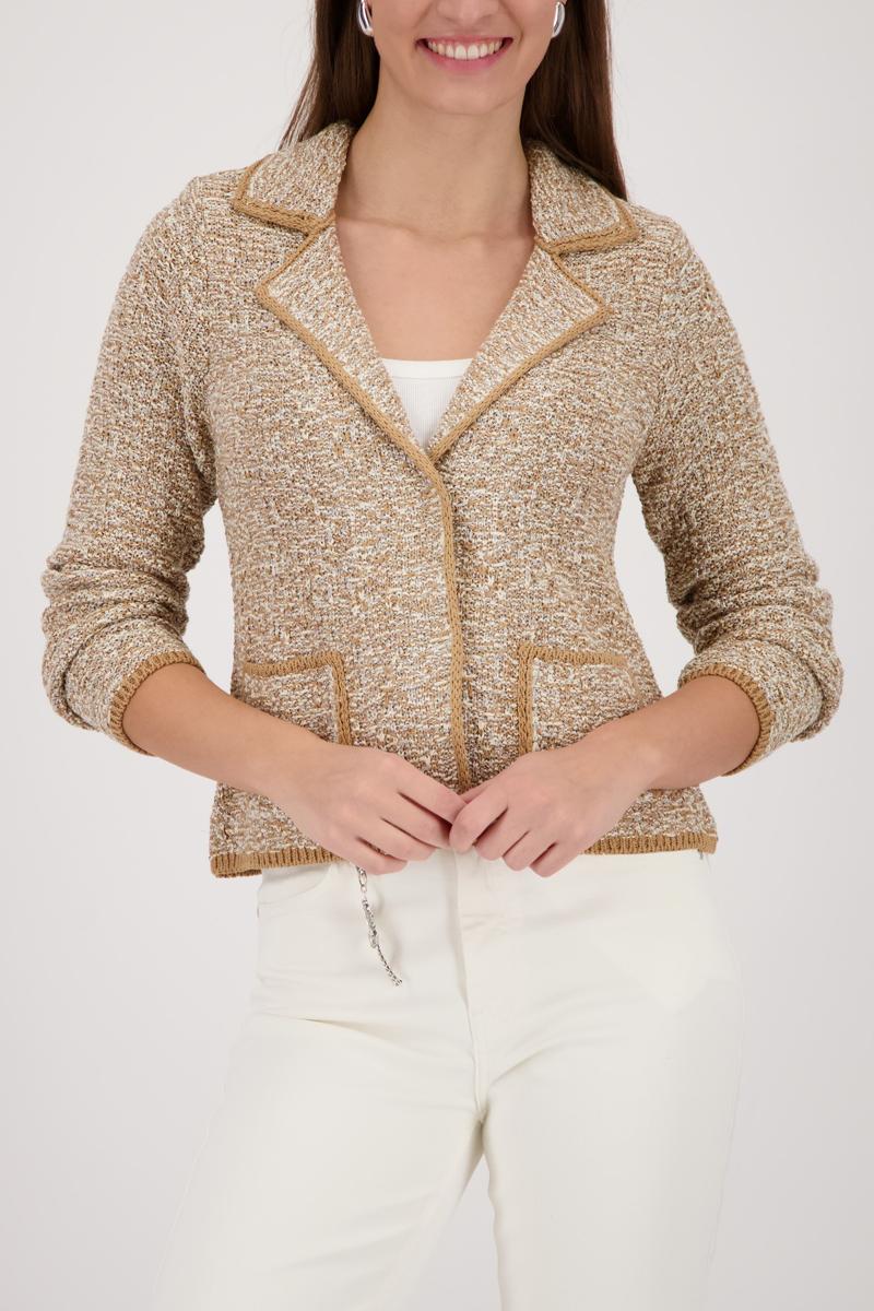 MONARI | OPENWORK JACKET - Brown