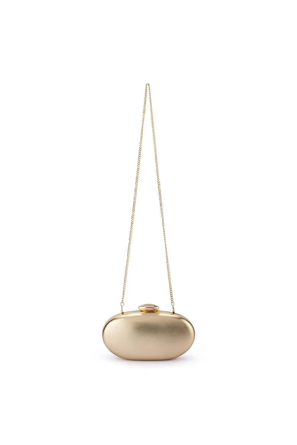 OLGA BERG | YUZU Oval Clutch - Gold