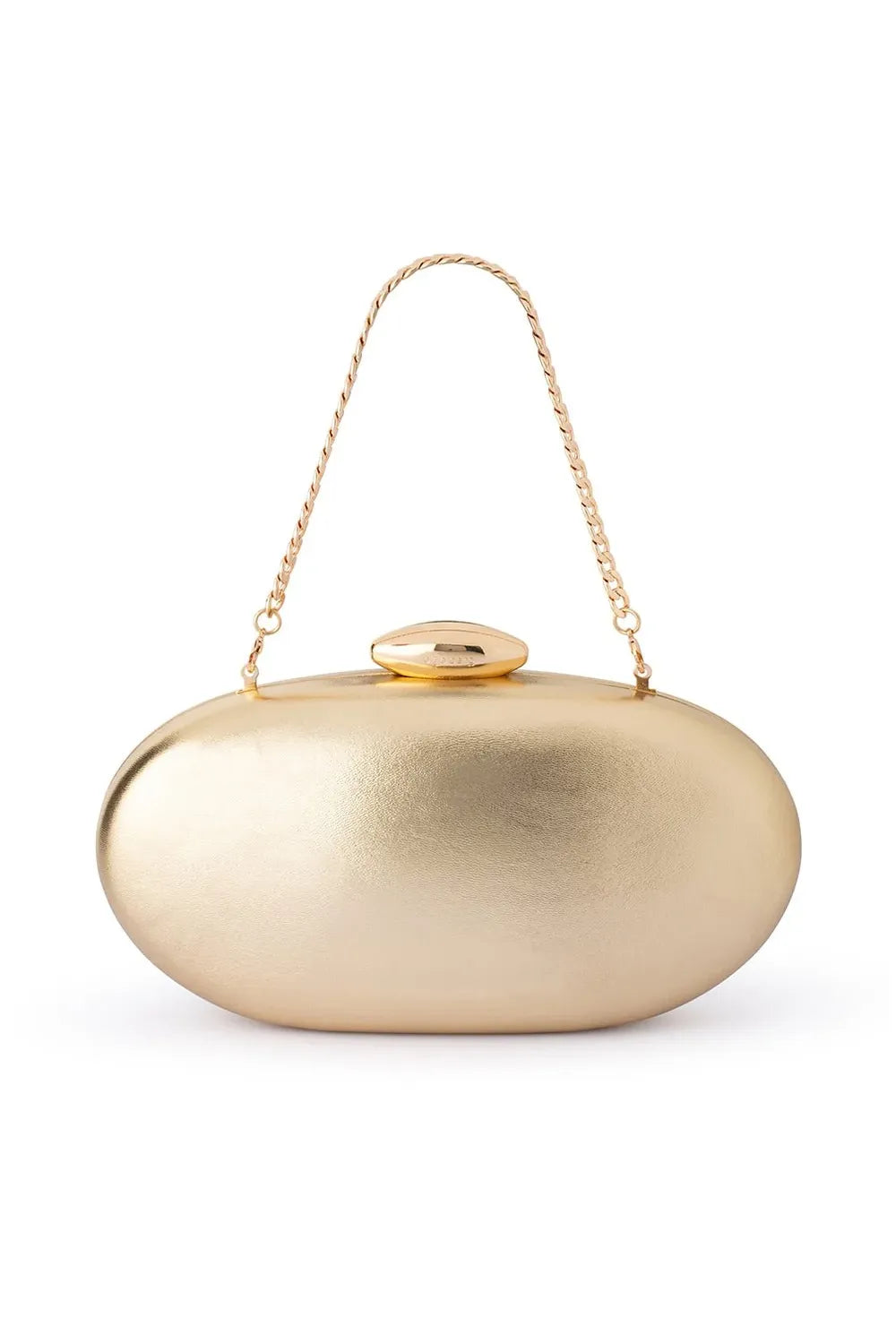OLGA BERG | YUZU Oval Clutch - Gold