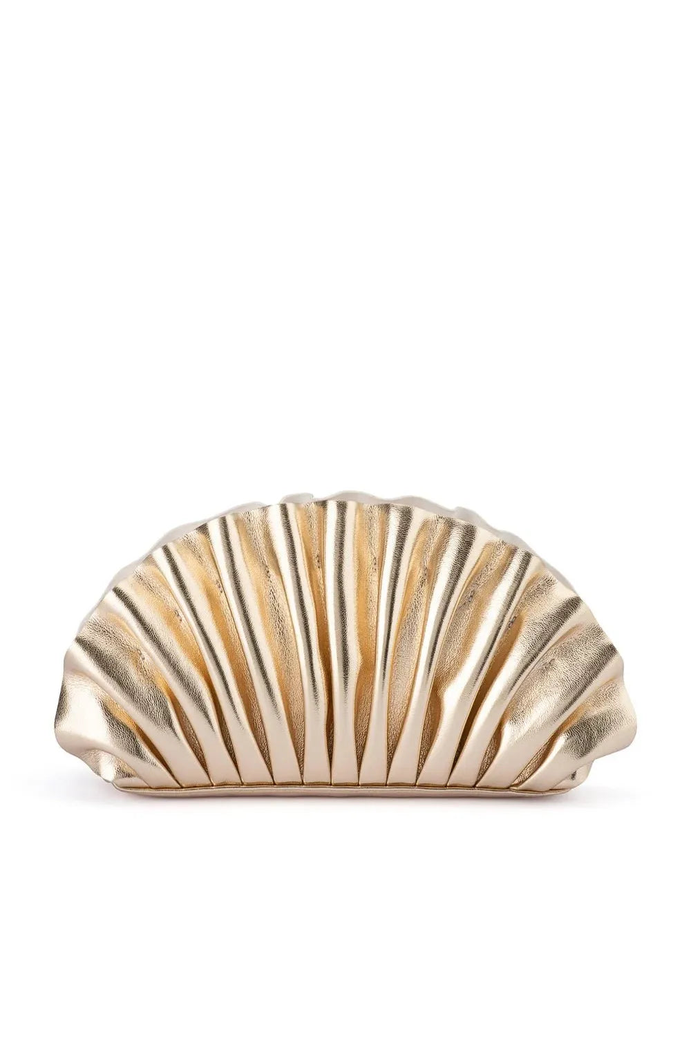 OLGA BERG | HOLLIE - Pleated Clutch Gold