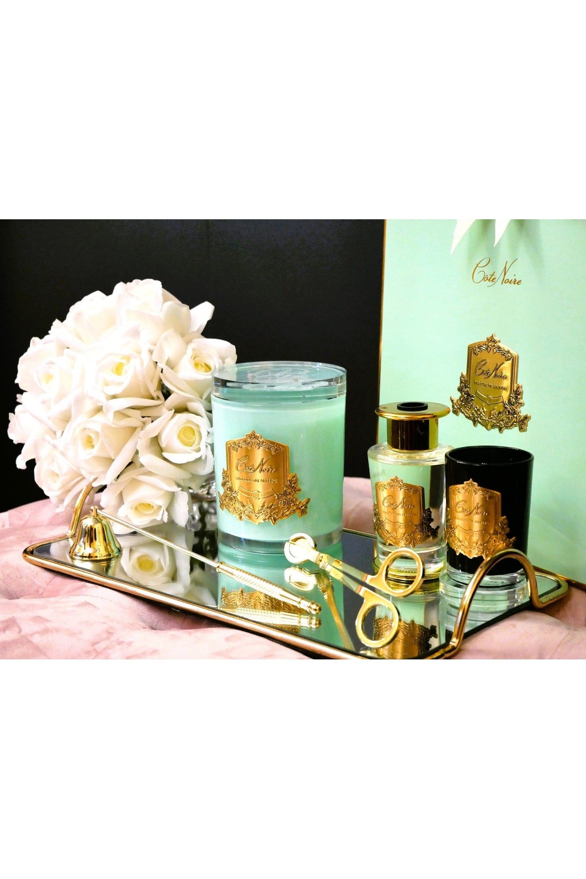 COTE NOIRE | PERSIAN LIME - JADE VESSEL - GOLD BADGE