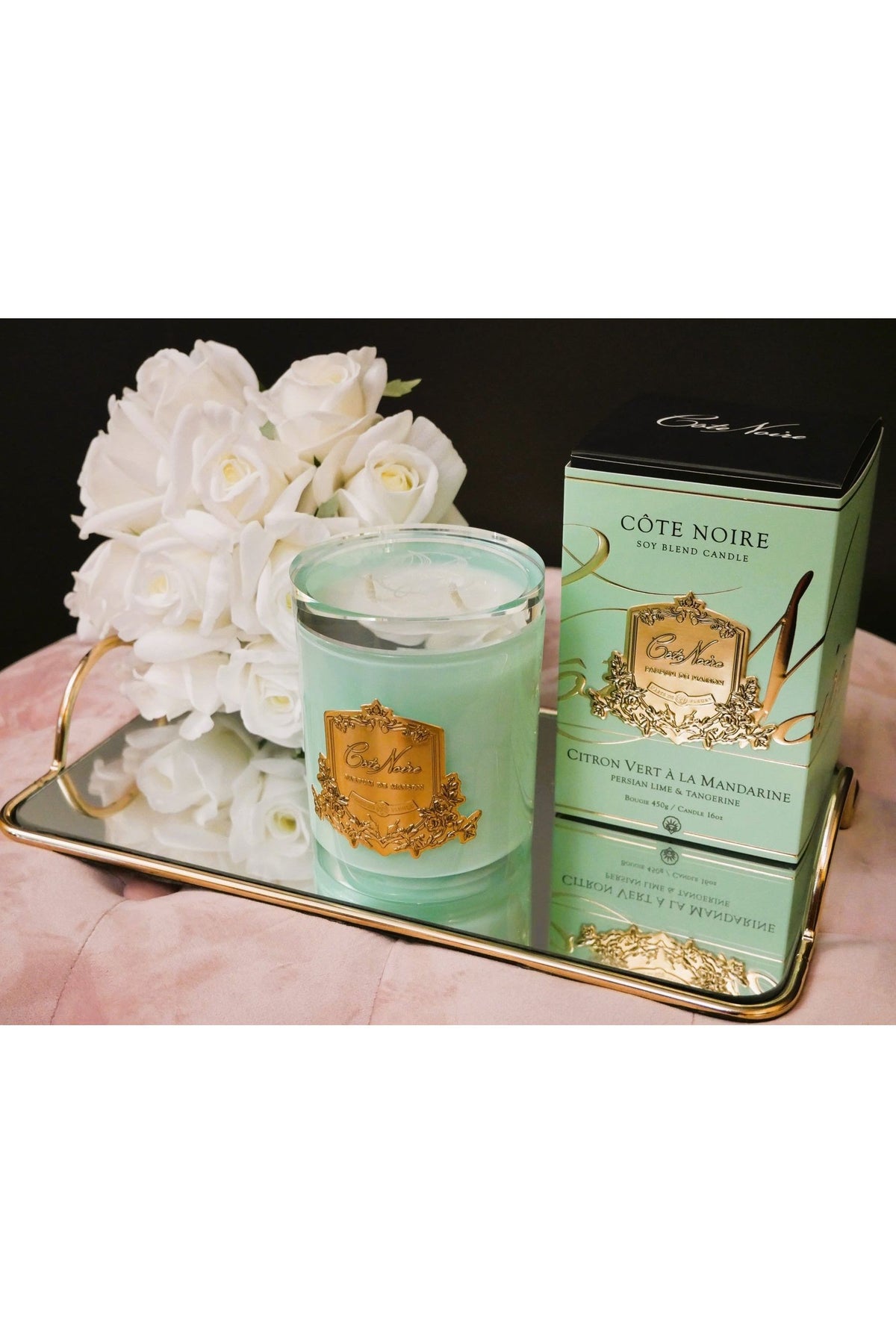 COTE NOIRE | PERSIAN LIME - JADE VESSEL - GOLD BADGE