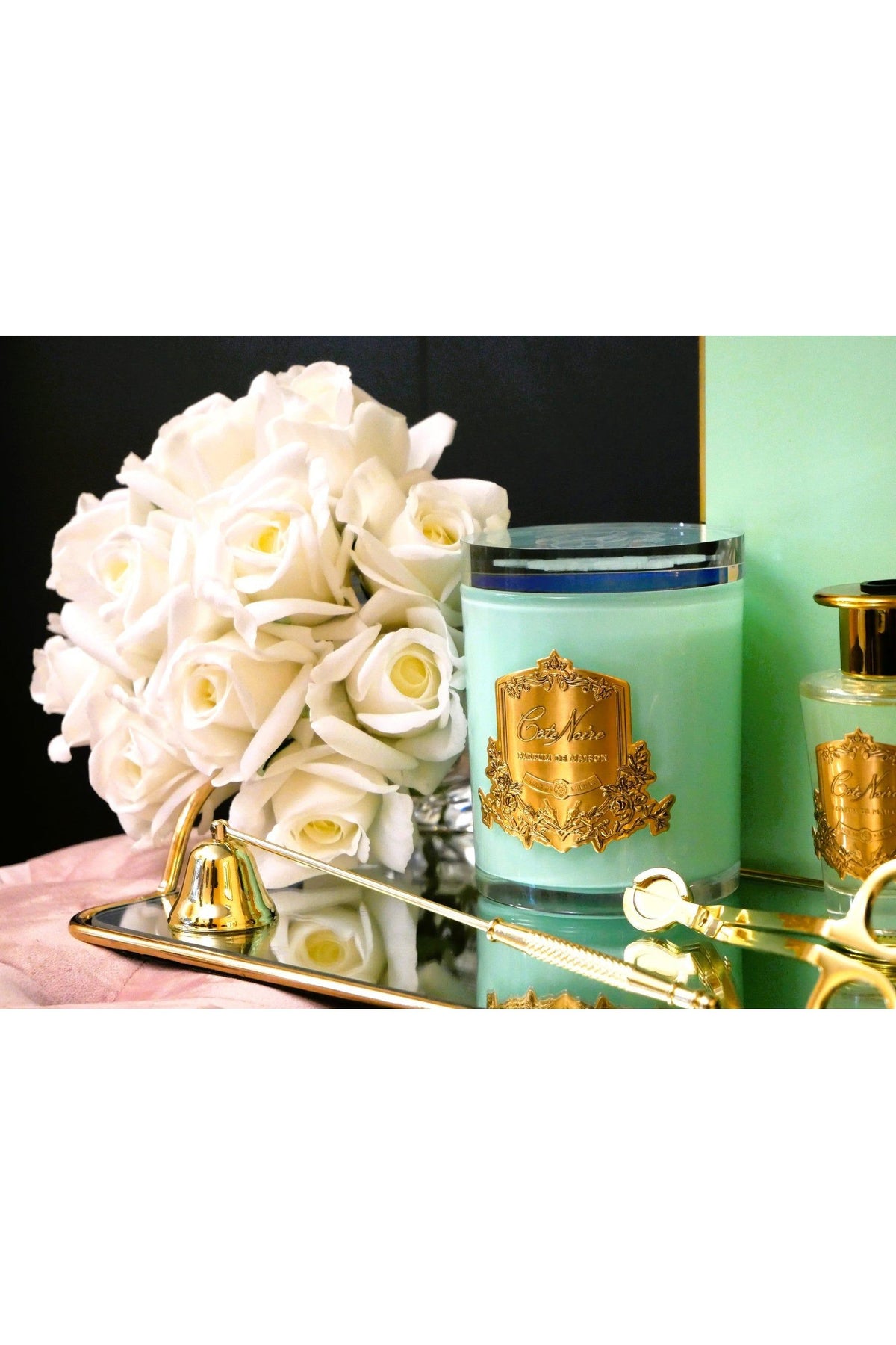 COTE NOIRE | PERSIAN LIME - JADE VESSEL - GOLD BADGE