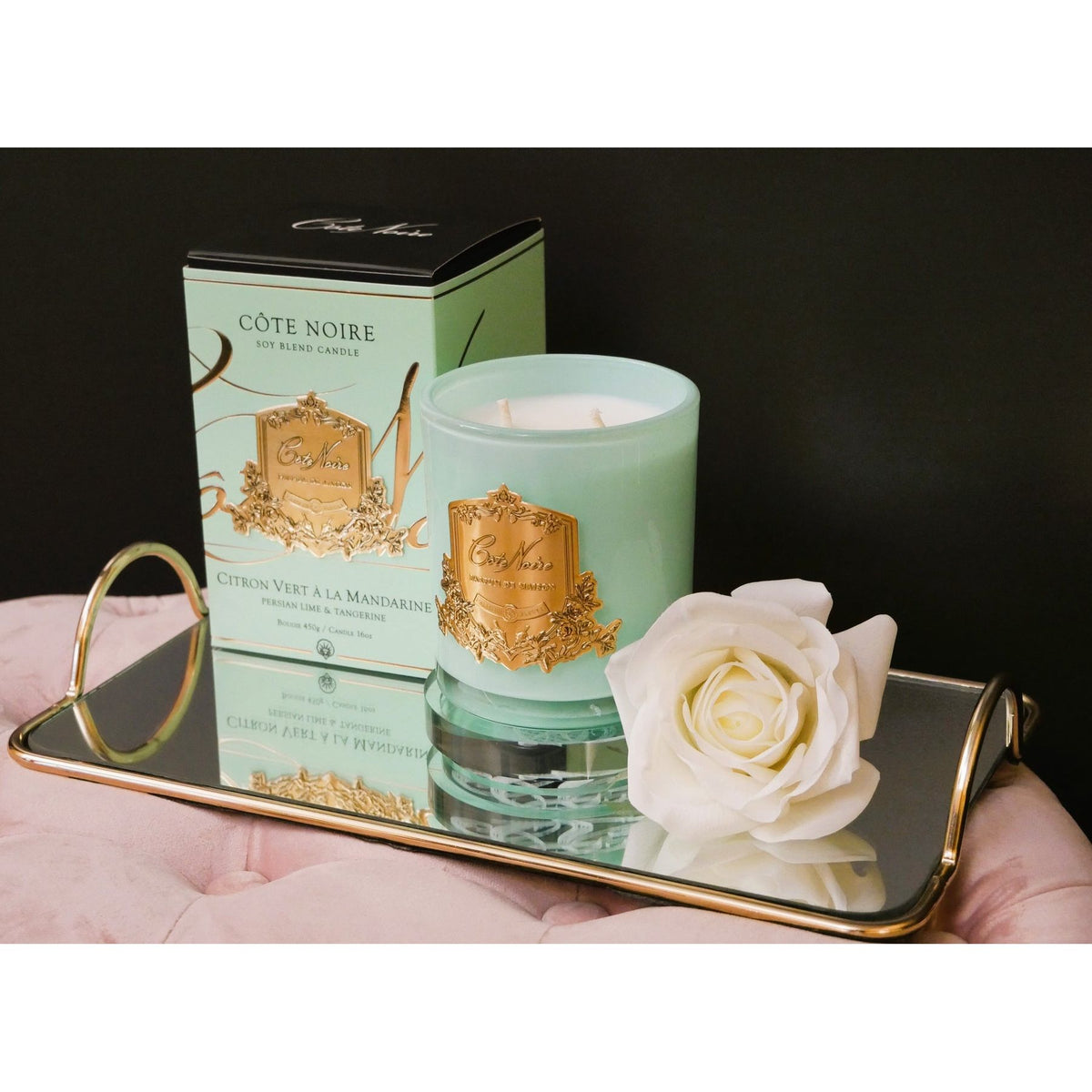 COTE NOIRE | PERSIAN LIME - JADE VESSEL - GOLD BADGE