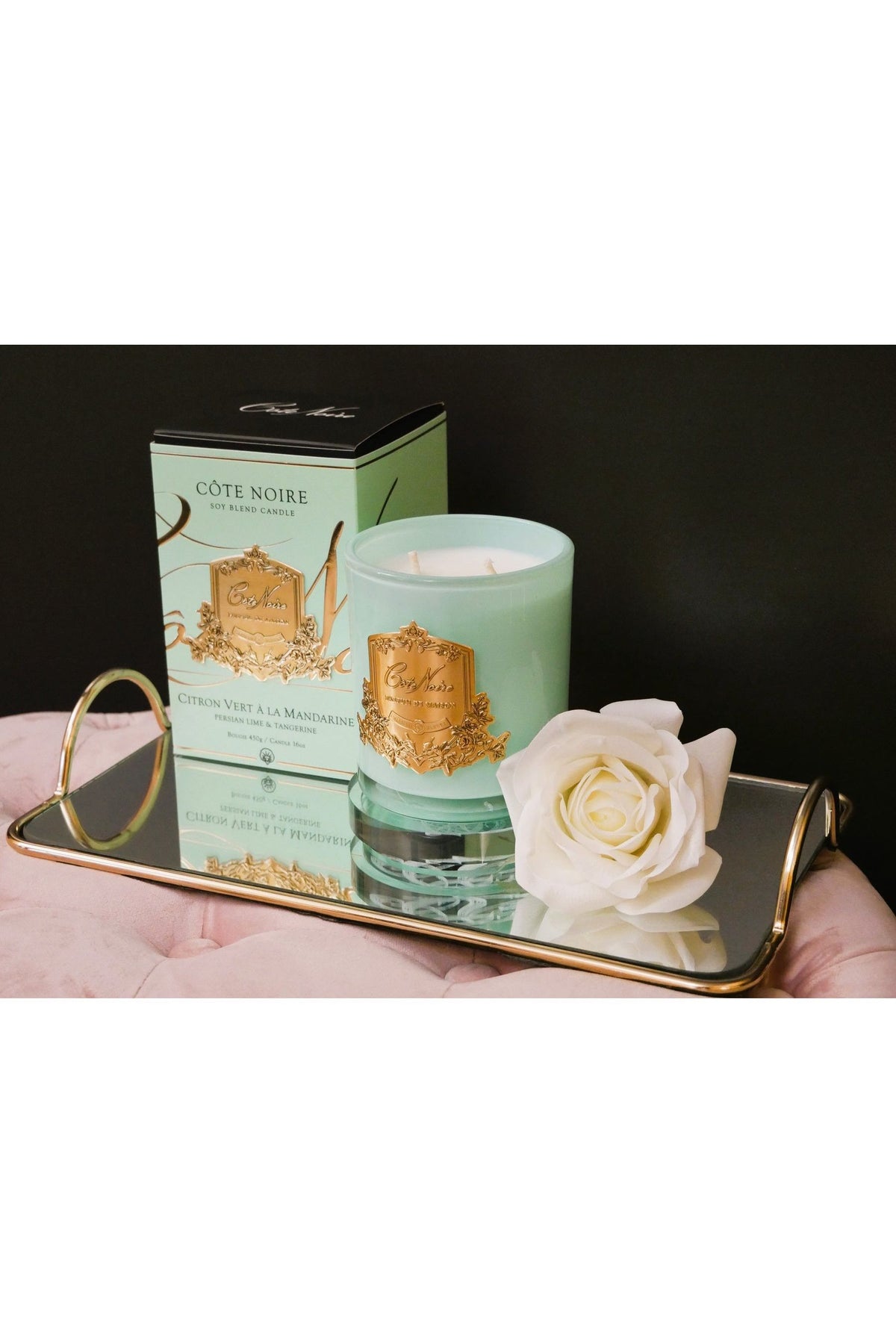 COTE NOIRE | PERSIAN LIME - JADE VESSEL - GOLD BADGE