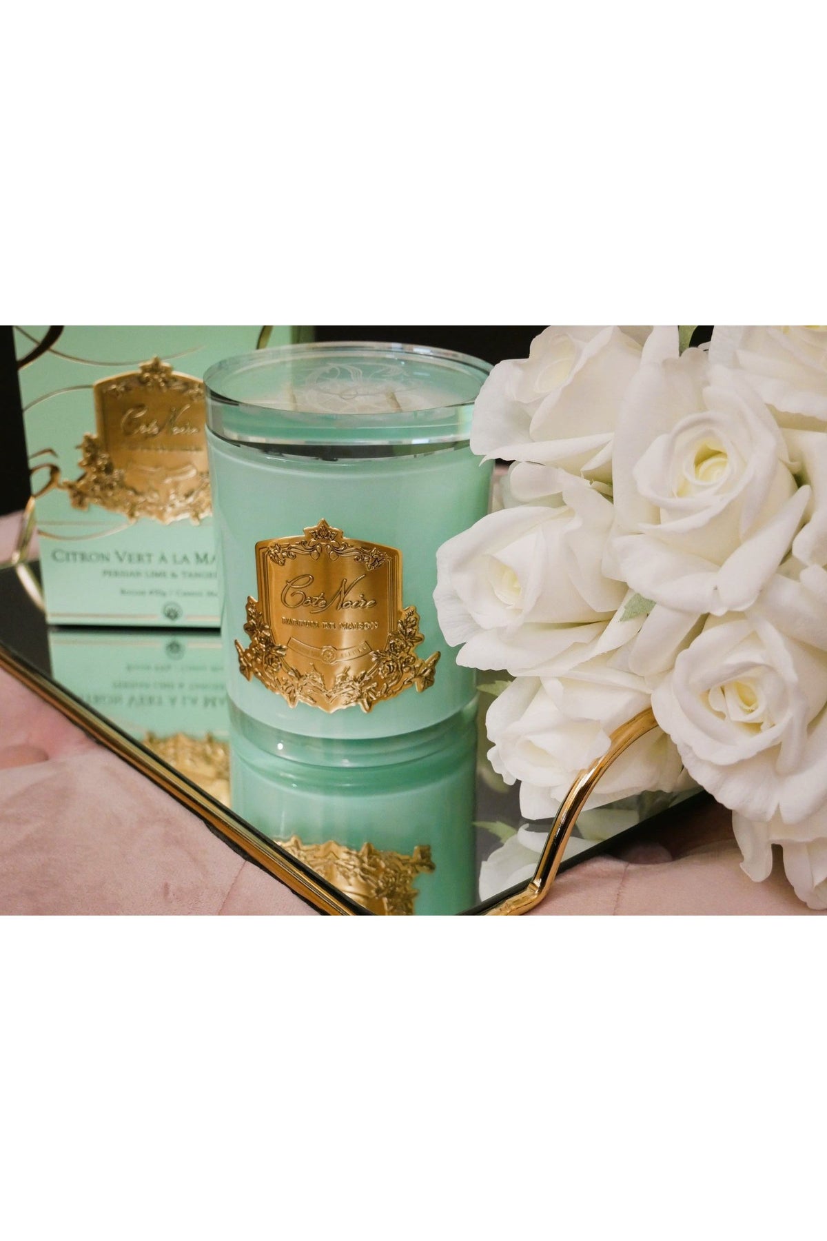 COTE NOIRE | PERSIAN LIME - JADE VESSEL - GOLD BADGE