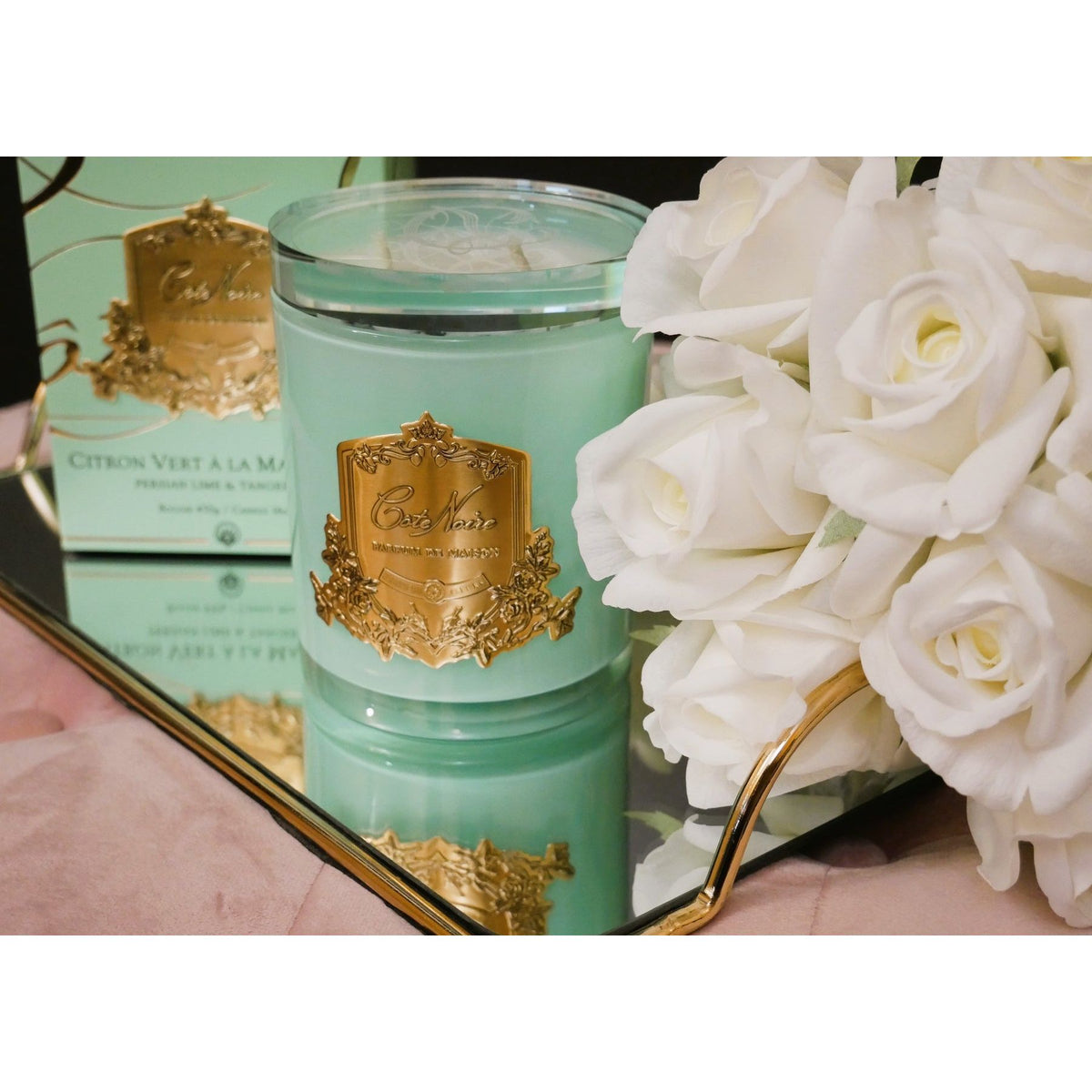 COTE NOIRE | PERSIAN LIME - JADE VESSEL - GOLD BADGE
