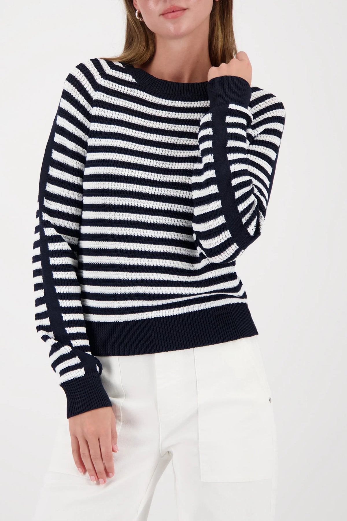 MONARI | NAVY STRIPED JUMPER