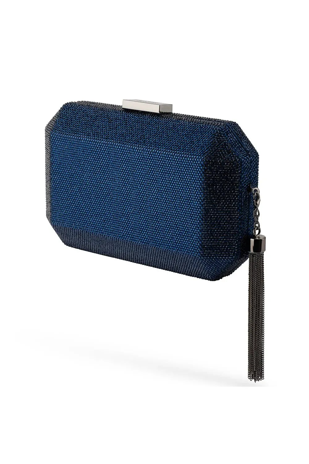 OLGA BERG | GIA Crystal Clutch - Navy
