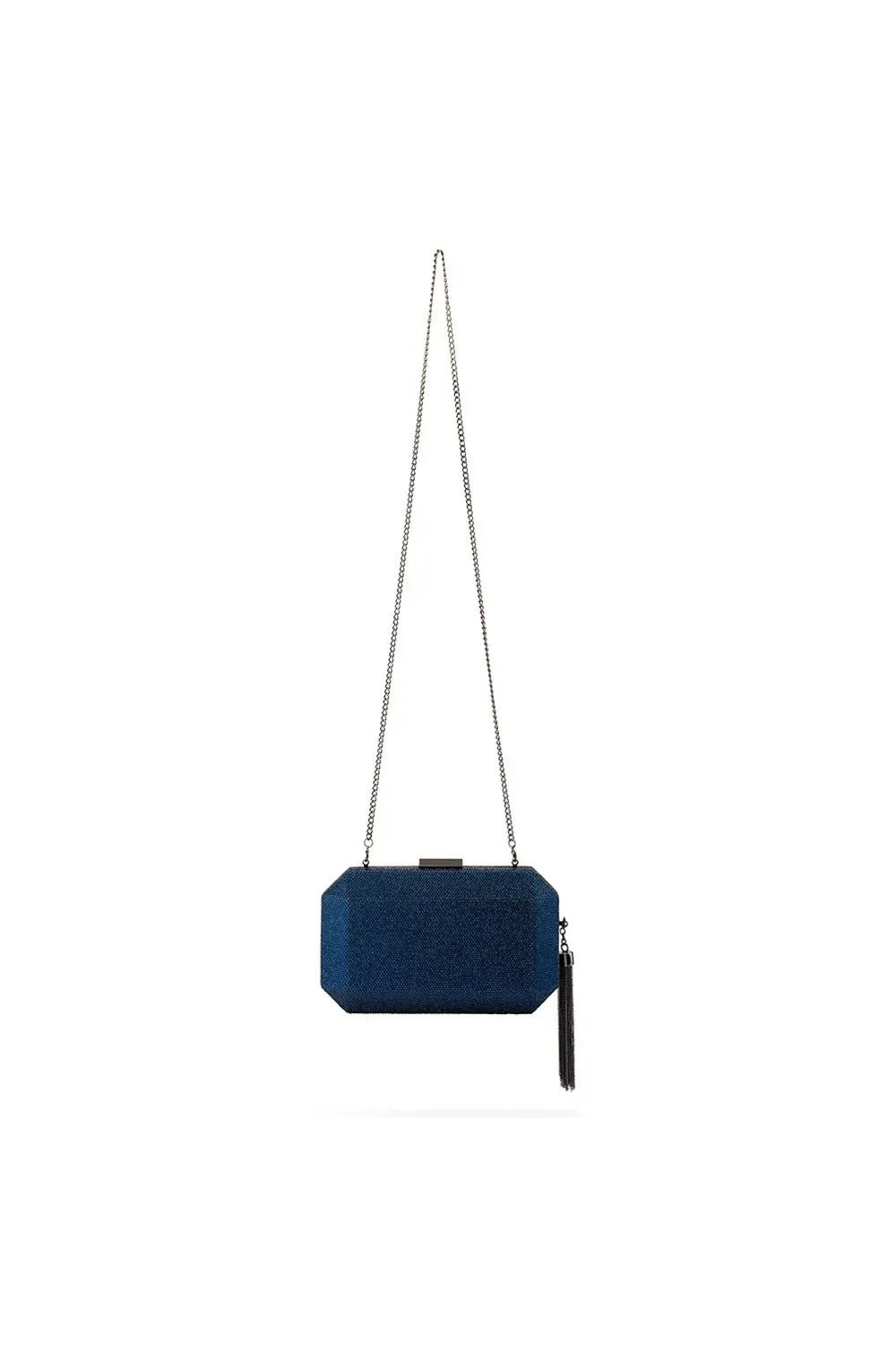 OLGA BERG | GIA Crystal Clutch - Navy