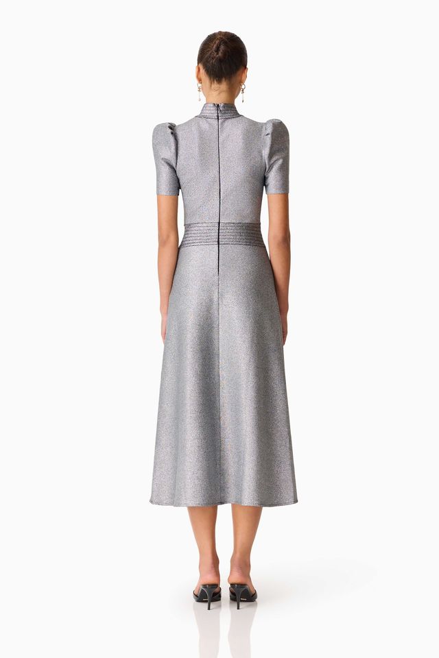 ELLIATT | LORNA PUFF SLEEVE MIDI DRESS