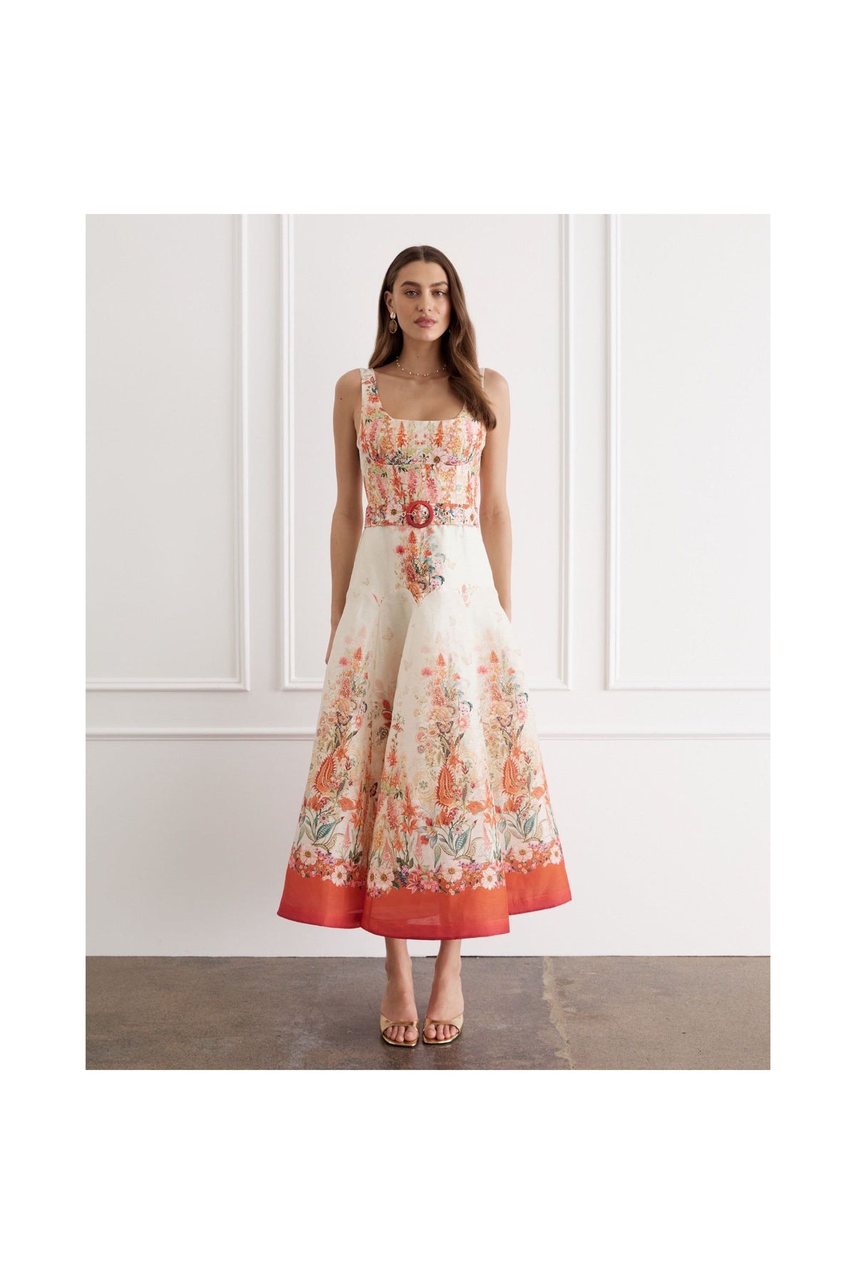 AQUA BLU | PHOEBE MIDI DRESS