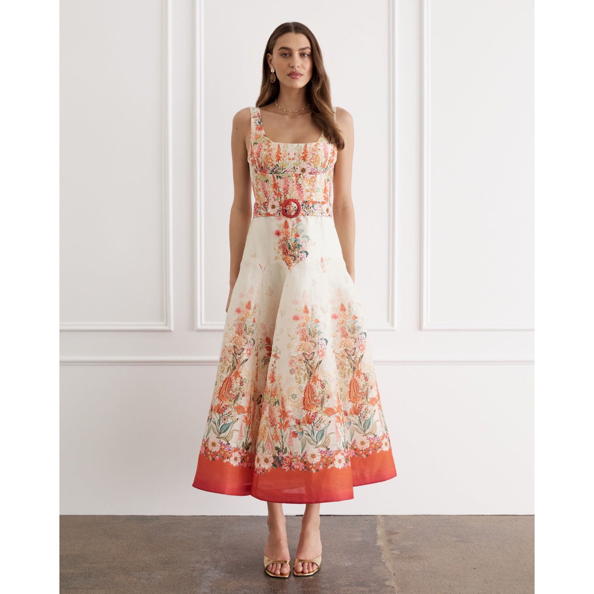 AQUA BLU | PHOEBE MIDI DRESS